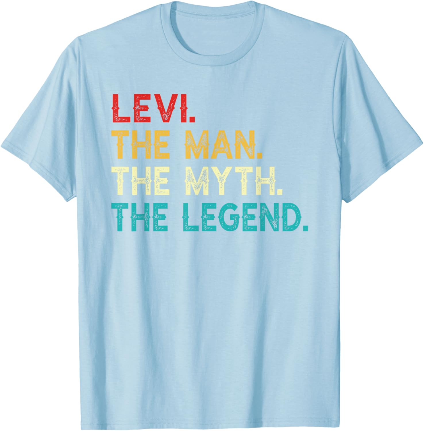 Funny Vintage Levi T-Shirt The Man The Myth The Legend Birthday Gift - 8