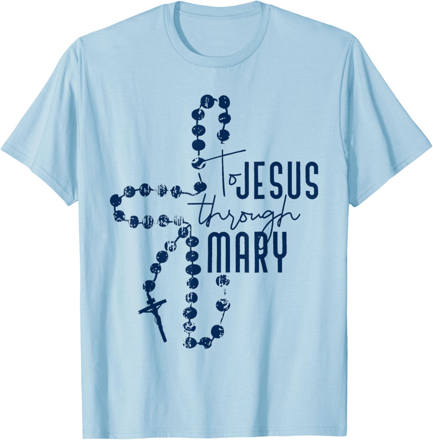 To Jesus Through Mary Christian T-Shirt for Faith and Inspiration - 3