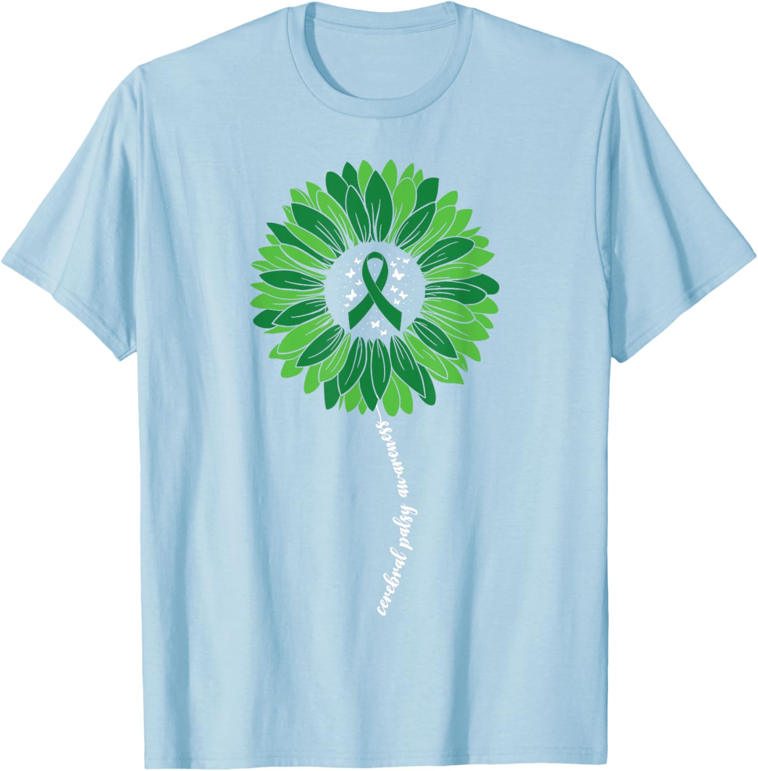 Sunflower Warrior T-Shirt for Women - Cerebral Palsy Awareness Apparel - 14