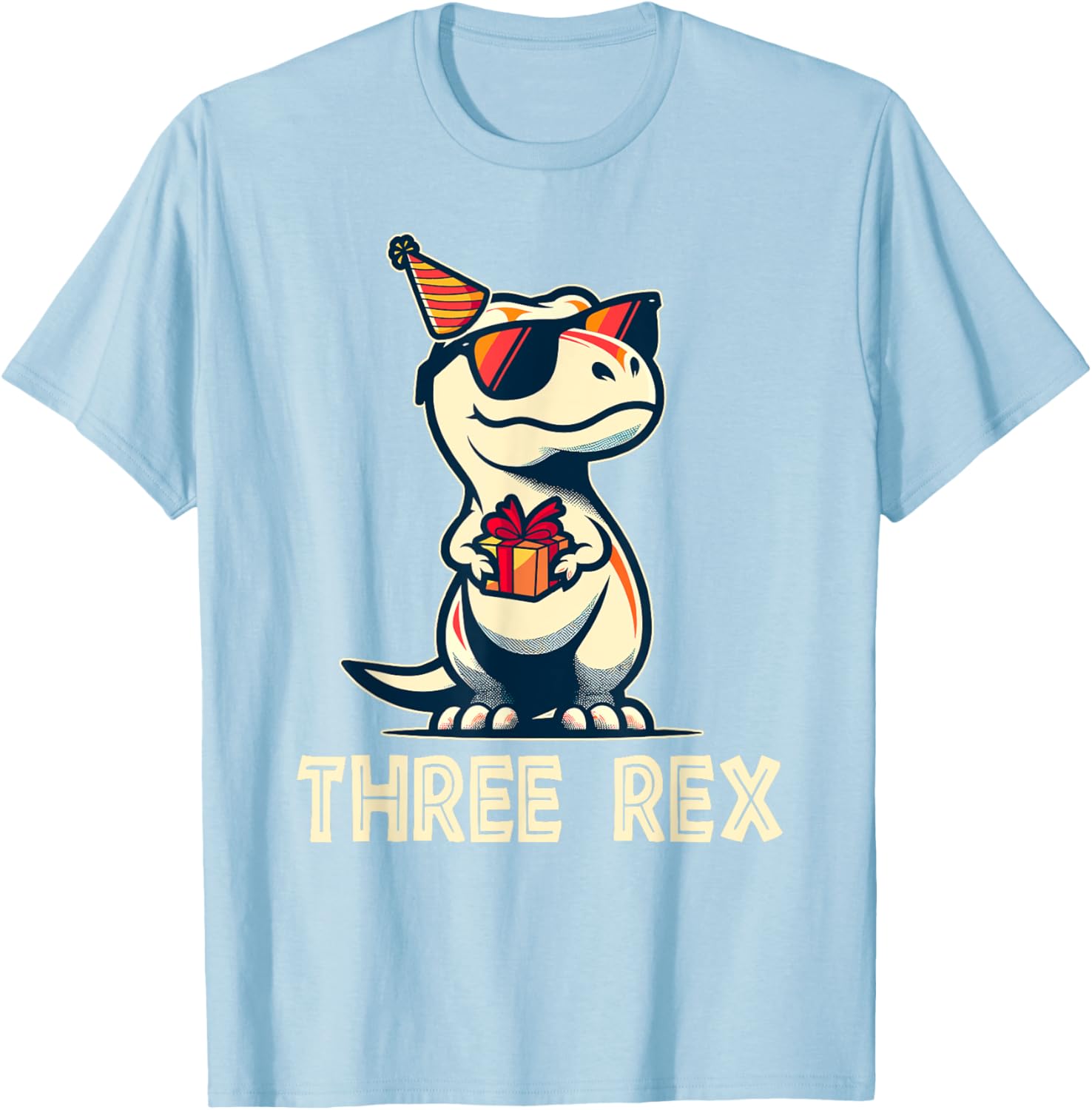 Adorable 3 Rex Dinosaur Birthday T-Shirt for Boys and Girls - 14