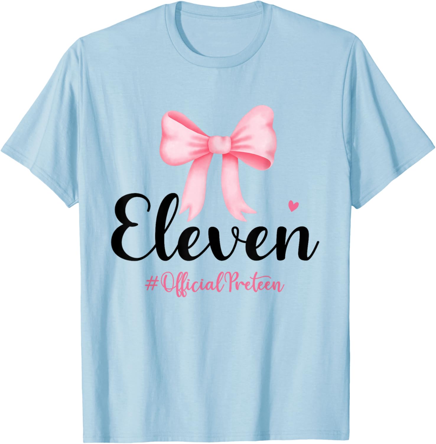 Birthday Girl Pink Coquette Bow T-Shirt for 11 Year Olds Aesthetic Style - 2