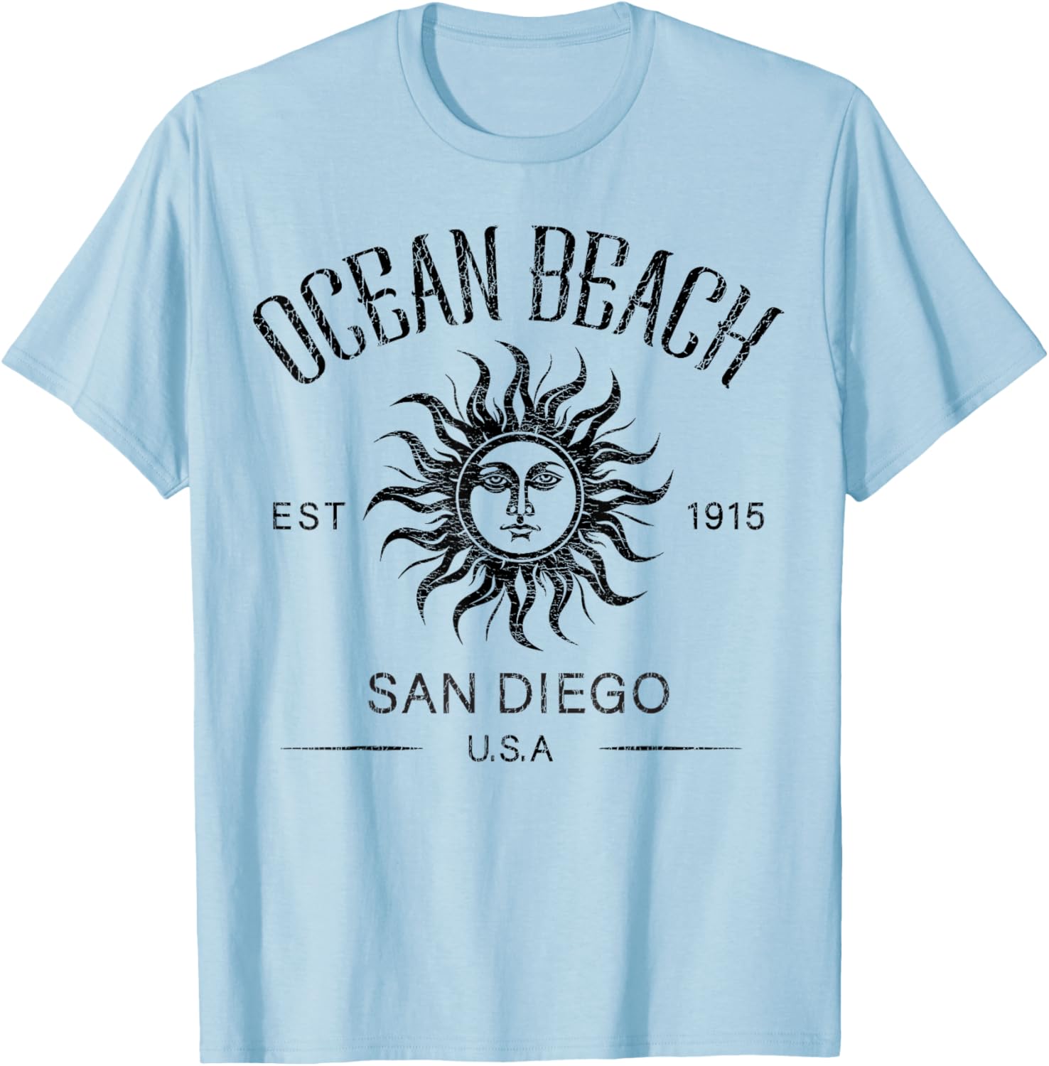 Vintage Summer Vacation T-Shirt San Diego Ocean Beach Established 1915 - 7
