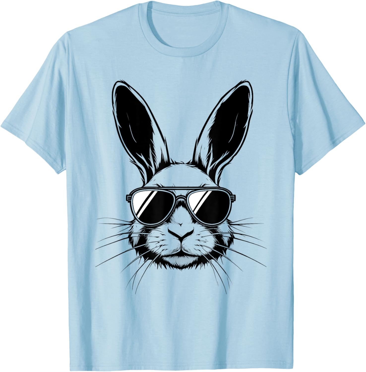 Bunny Face Glasses Shirt for Men Boys Kids Perfect for Easter Day - 1