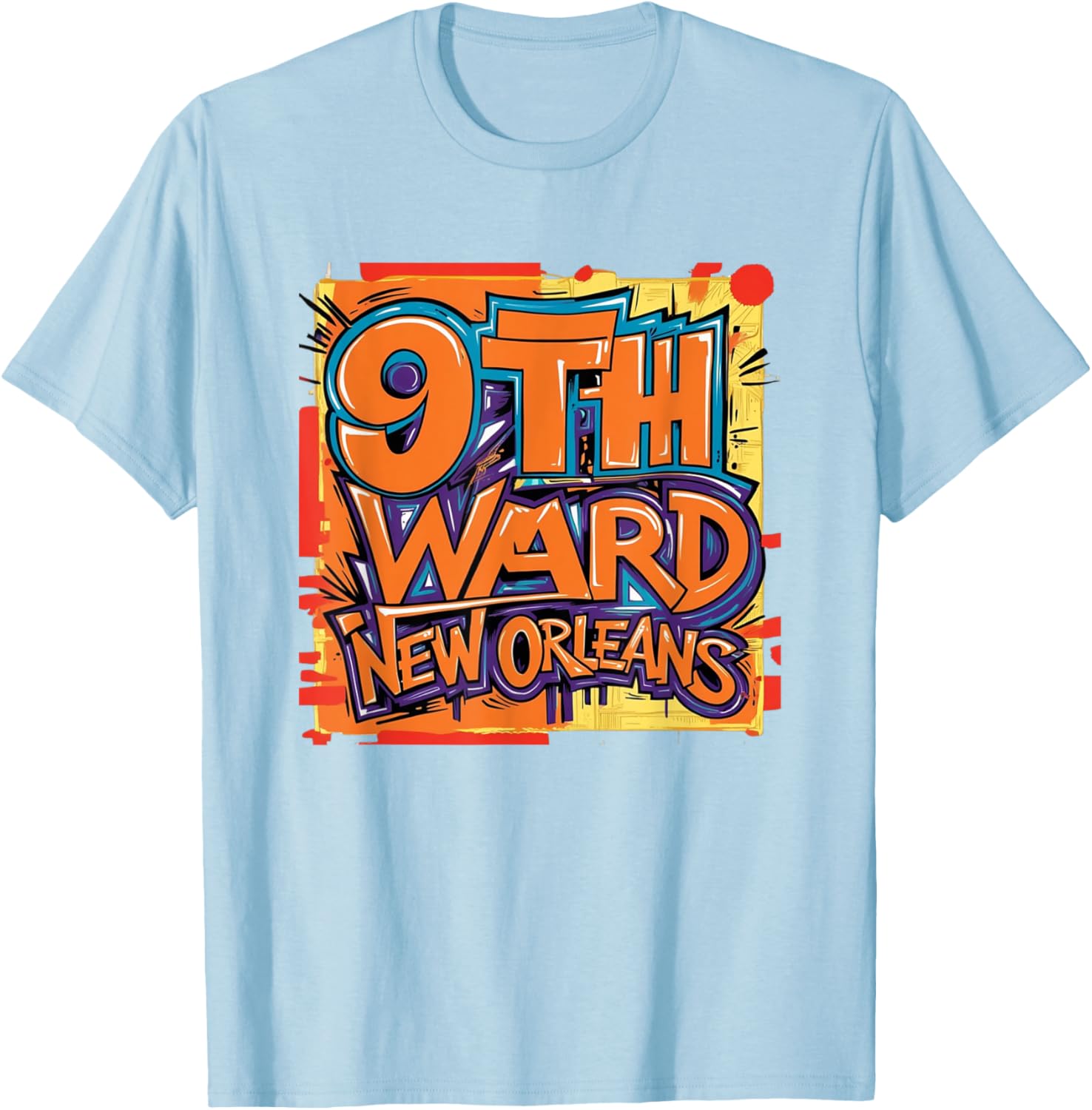 9th Ward Graffiti Art T-Shirt New Orleans Unique Style Clothing - 15