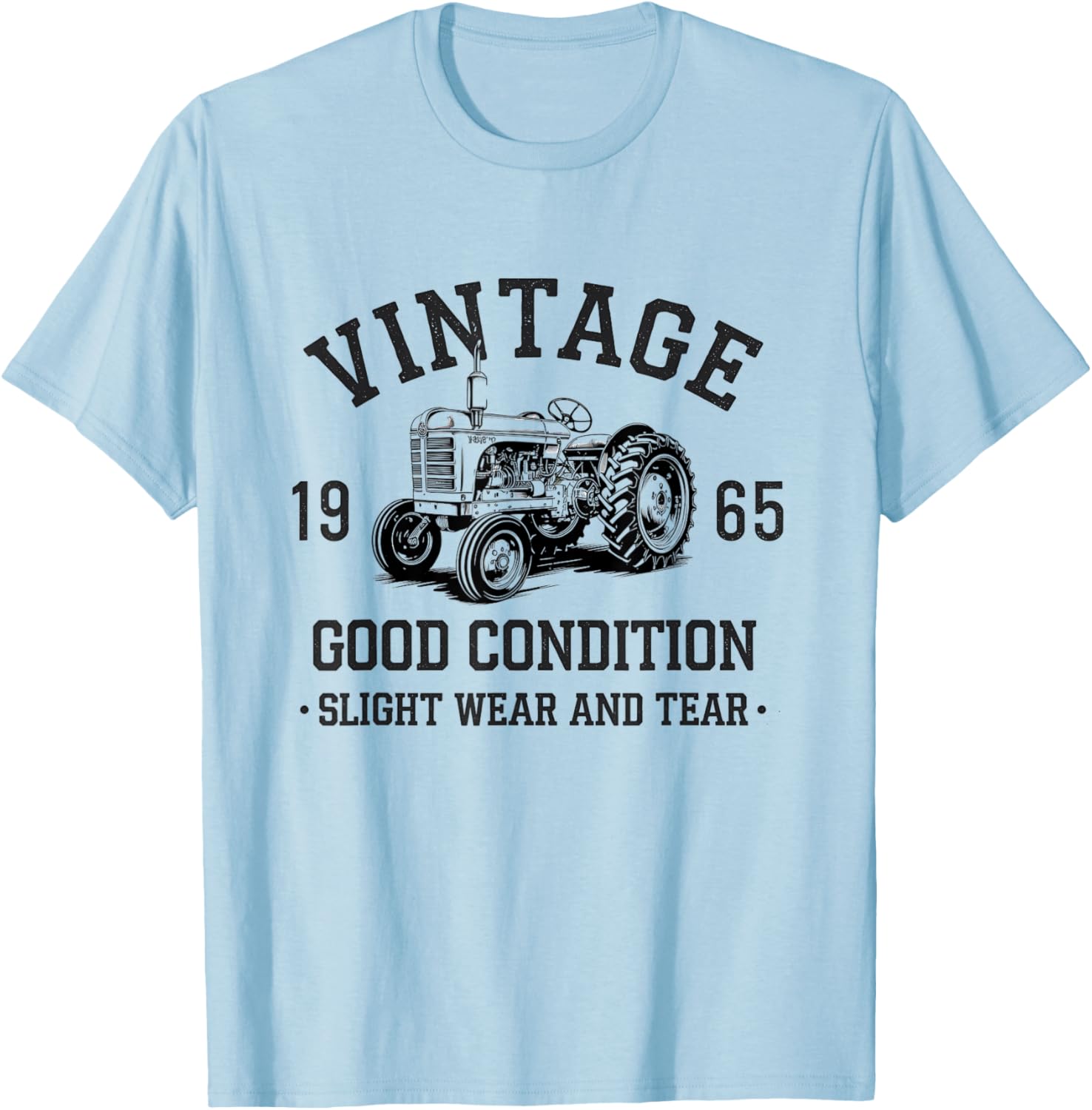 Vintage Tractor T-Shirt for Enthusiasts with Slight Wear and Tear Since 1960 - 1