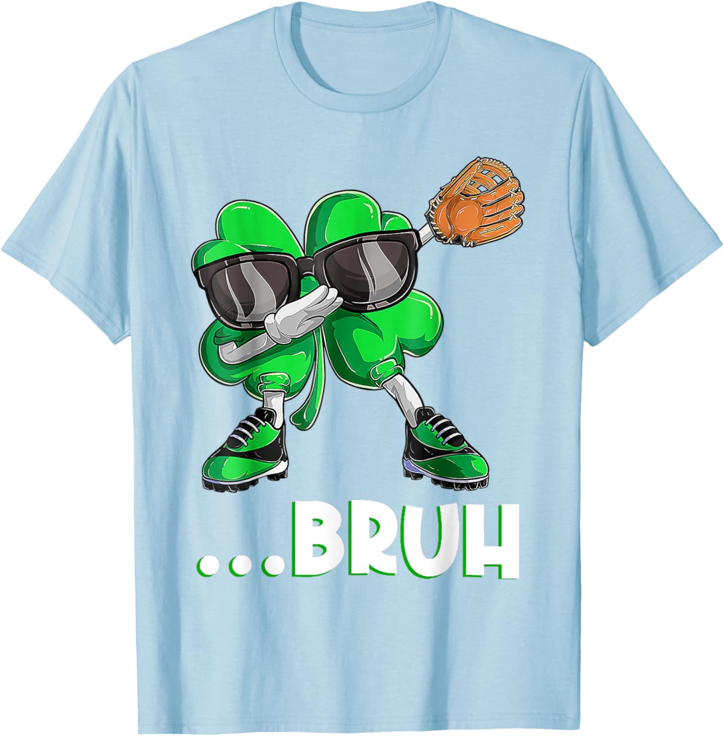 Bruh Dabbing Shamrock T-Shirt for St Patrick's Day - Fun Men's Apparel - 9