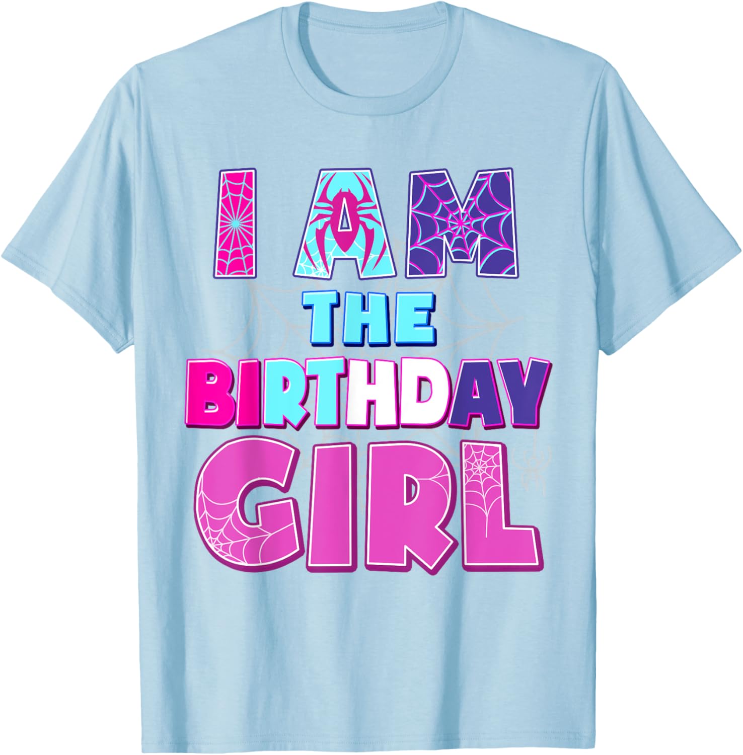 Funny Birthday Girl Spider T-Shirt for Birthday Party Fun - 26
