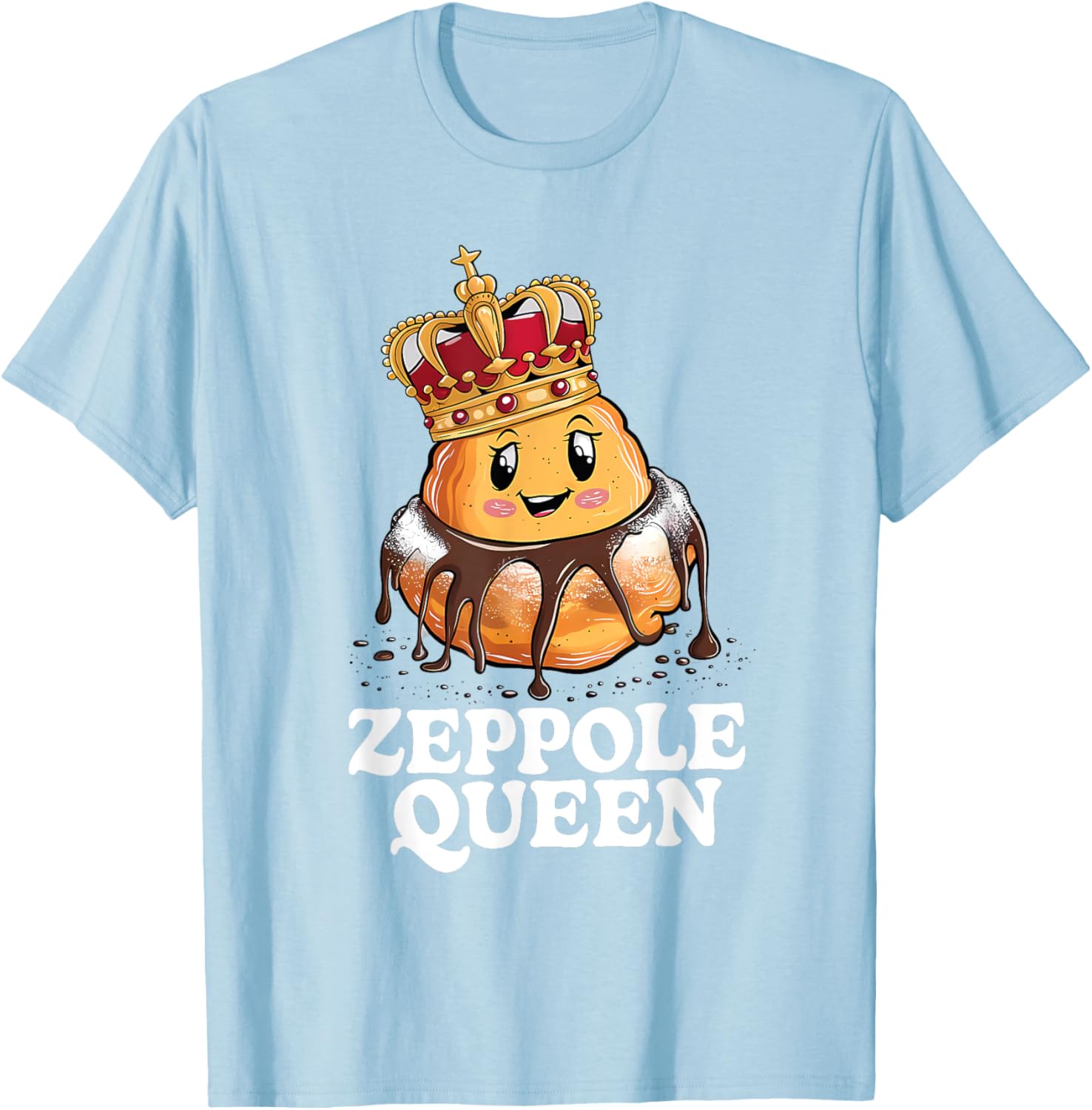 Zeppole Queen T-Shirt for Food Lovers - Fun and Stylish Design - 5