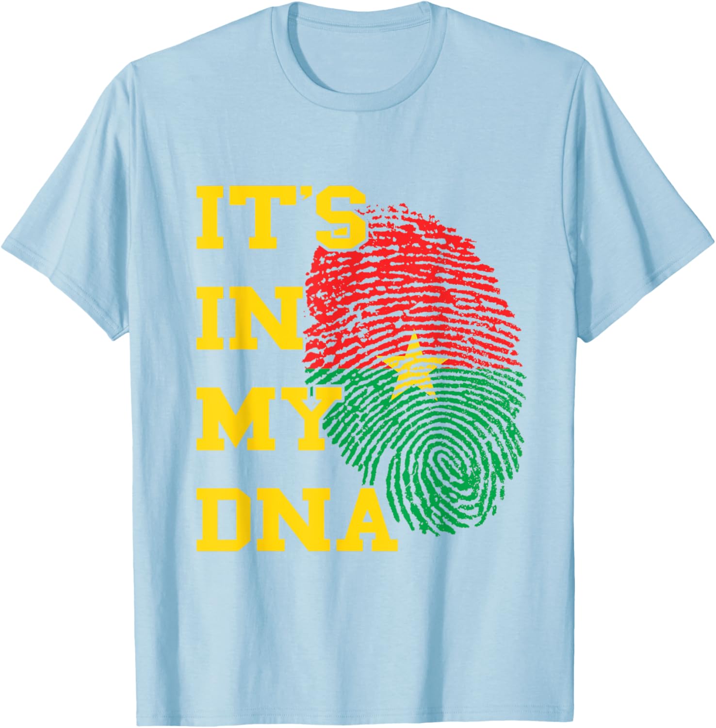 Burkina Faso It's In My DNA Flag Thumbmark T-Shirt for Proud Fans - 16