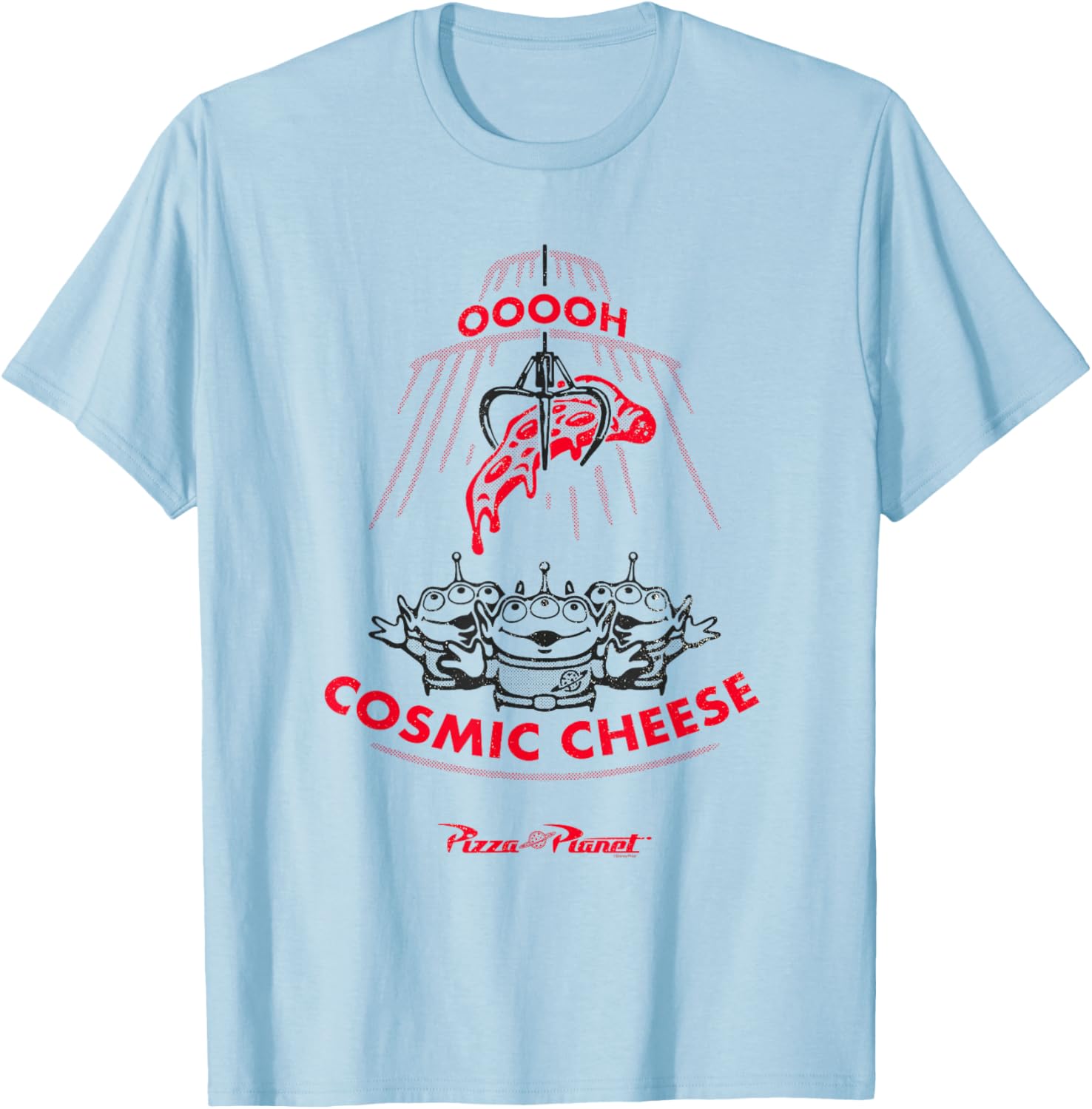 Cosmic Cheese T-Shirt Featuring Toy Story Pizza Planet Aliens - 2