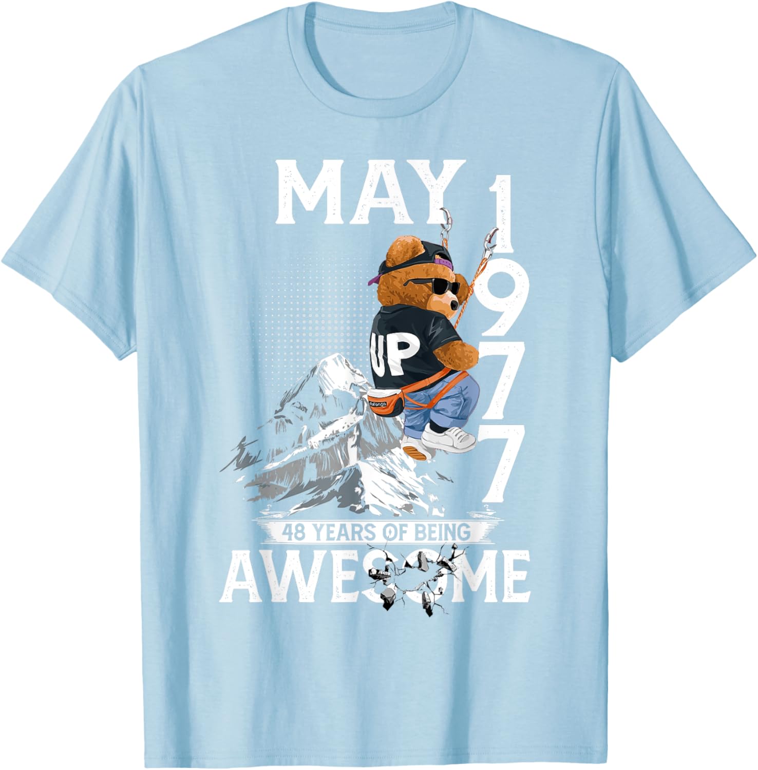 48th Birthday Bear Legends May 1977 T-Shirt for Men 48 Years Old - 27