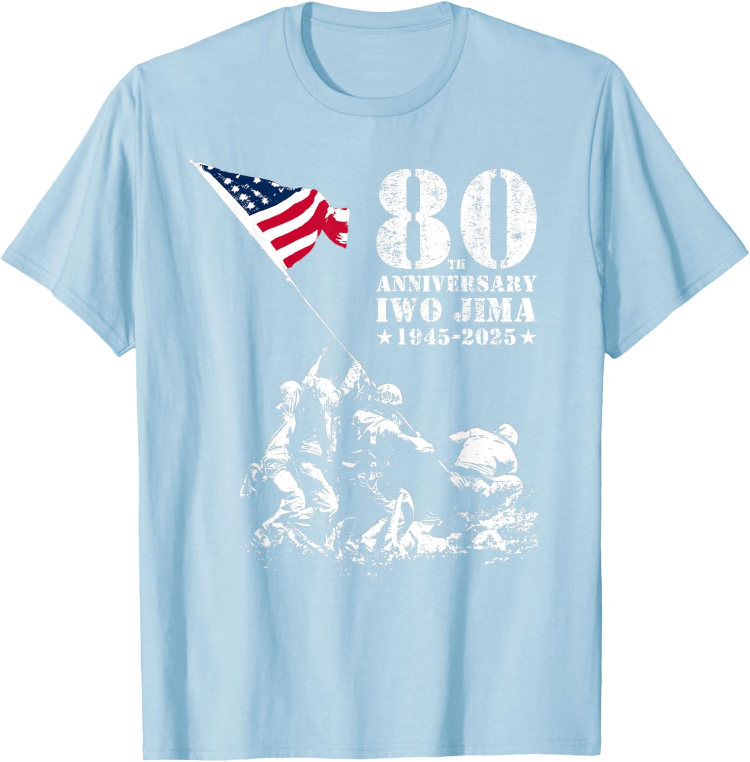 80th Anniversary Iwo Jima WWII Veterans T-Shirt for Honor and Remembrance - 28