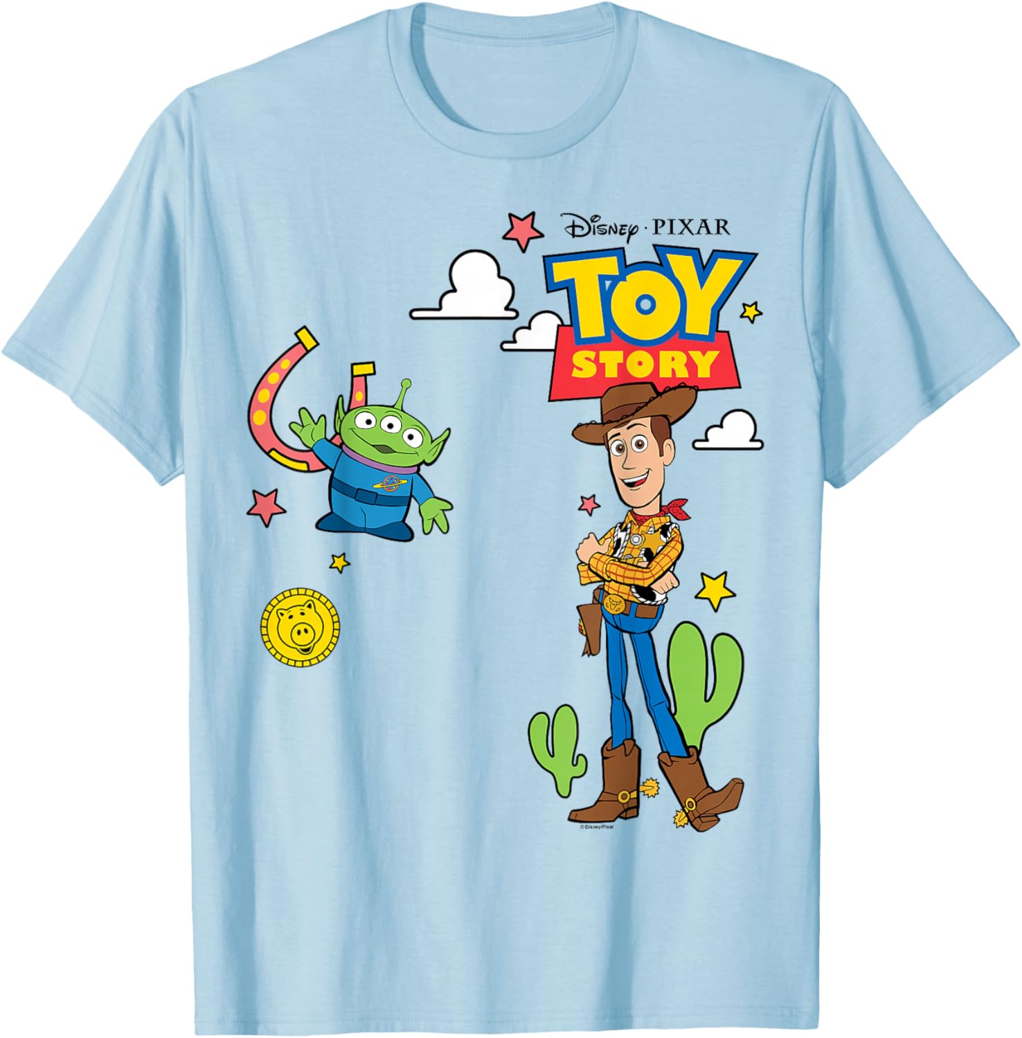 Toy Story 4 Woody and Alien T-Shirt for Kids and Adults Fun Design - 7