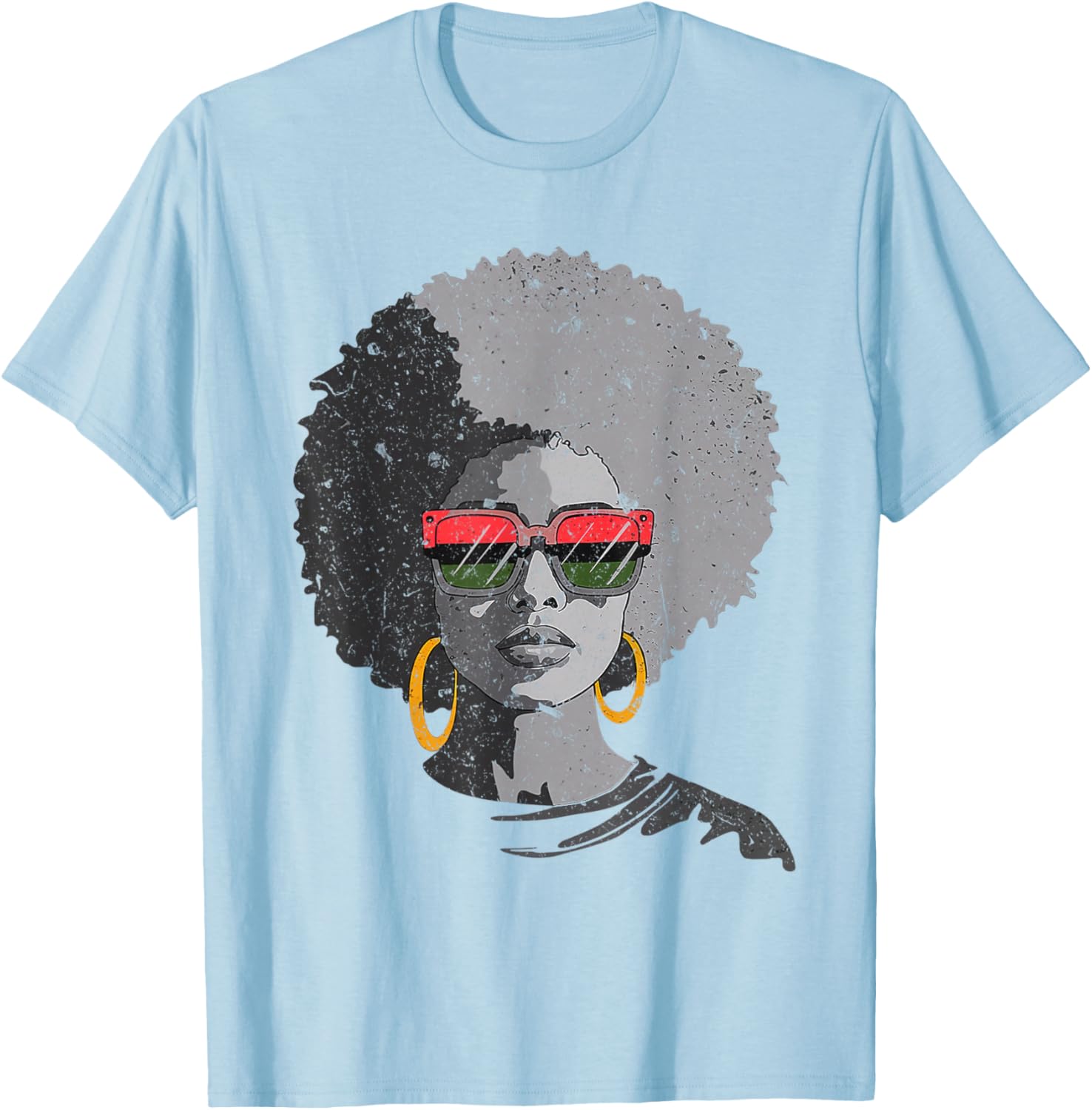 Black Queen Afro Melanin Juneteenth T-Shirt for Women - Stylish & Proud - 13