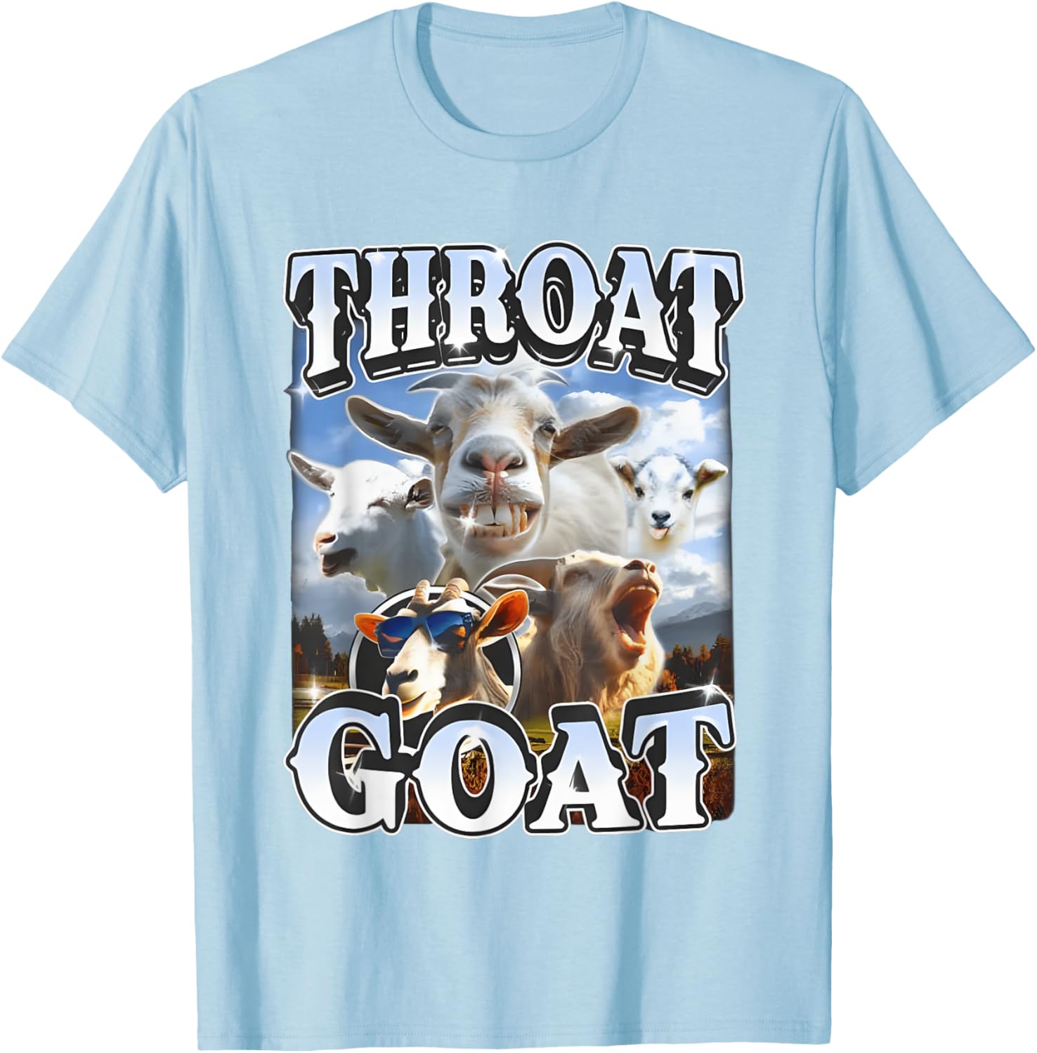Throat Goat Retro Funny Gag T-Shirt for Adult Humor Lovers - 5
