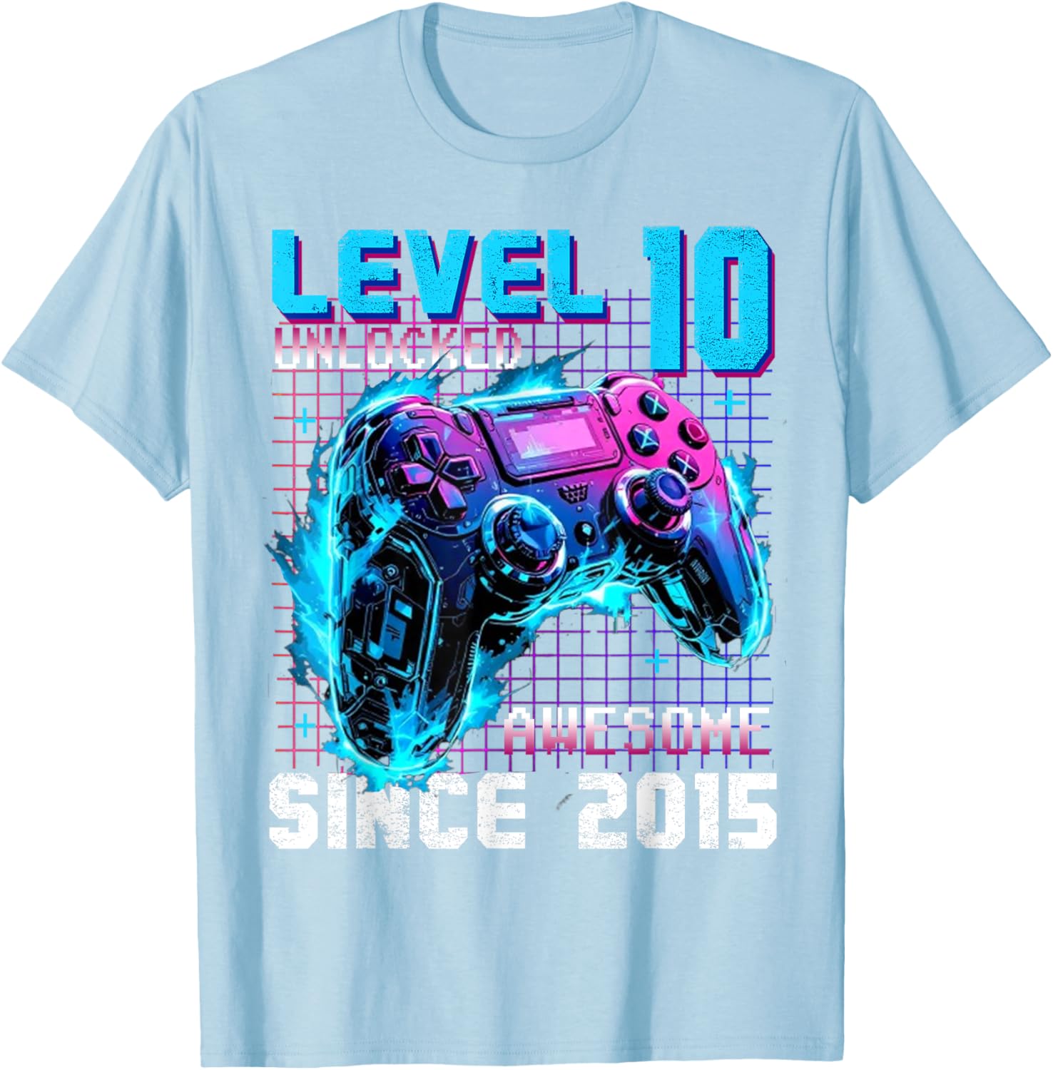 Level 10 Unlocked Gaming T-Shirt for 10th Birthday Celebration - 4