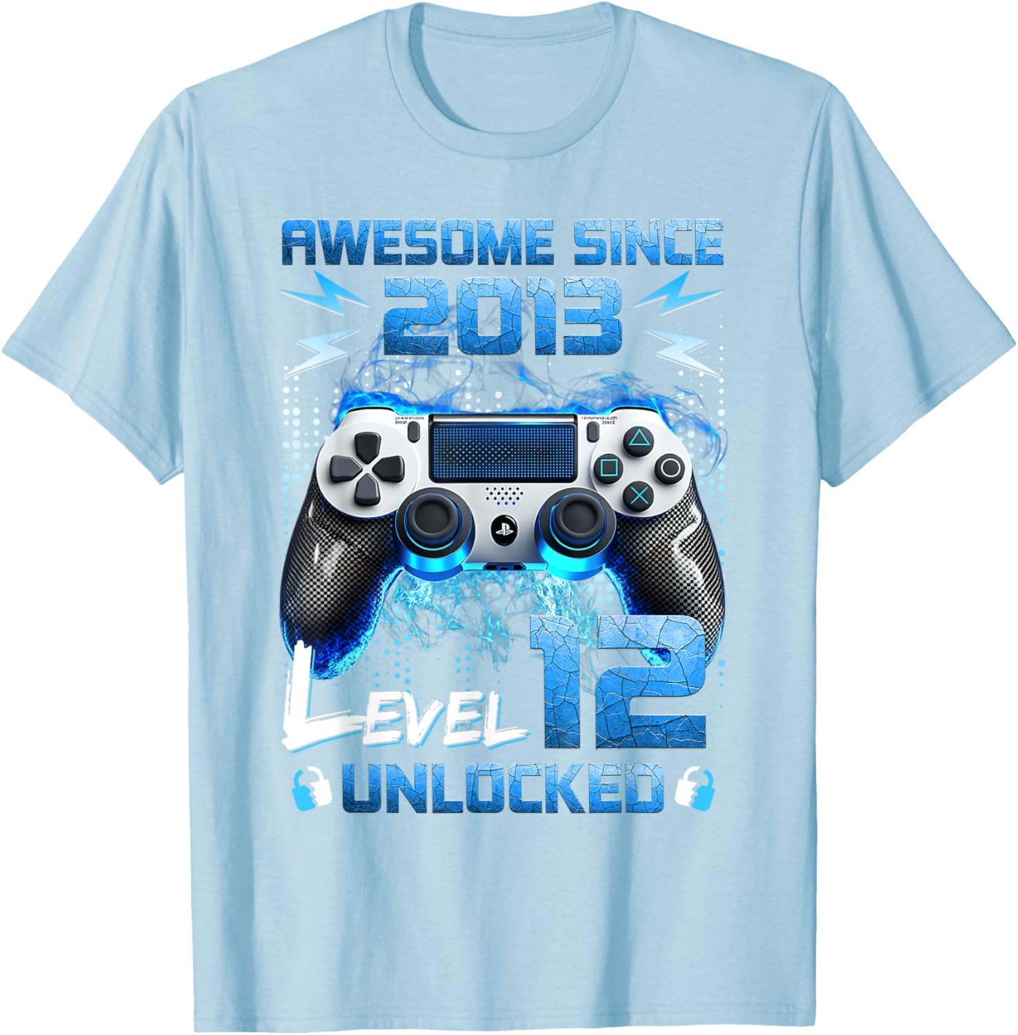 Level 12 Unlocked Video Gamer T-Shirt for 12 Year Old Birthday Fun - 20