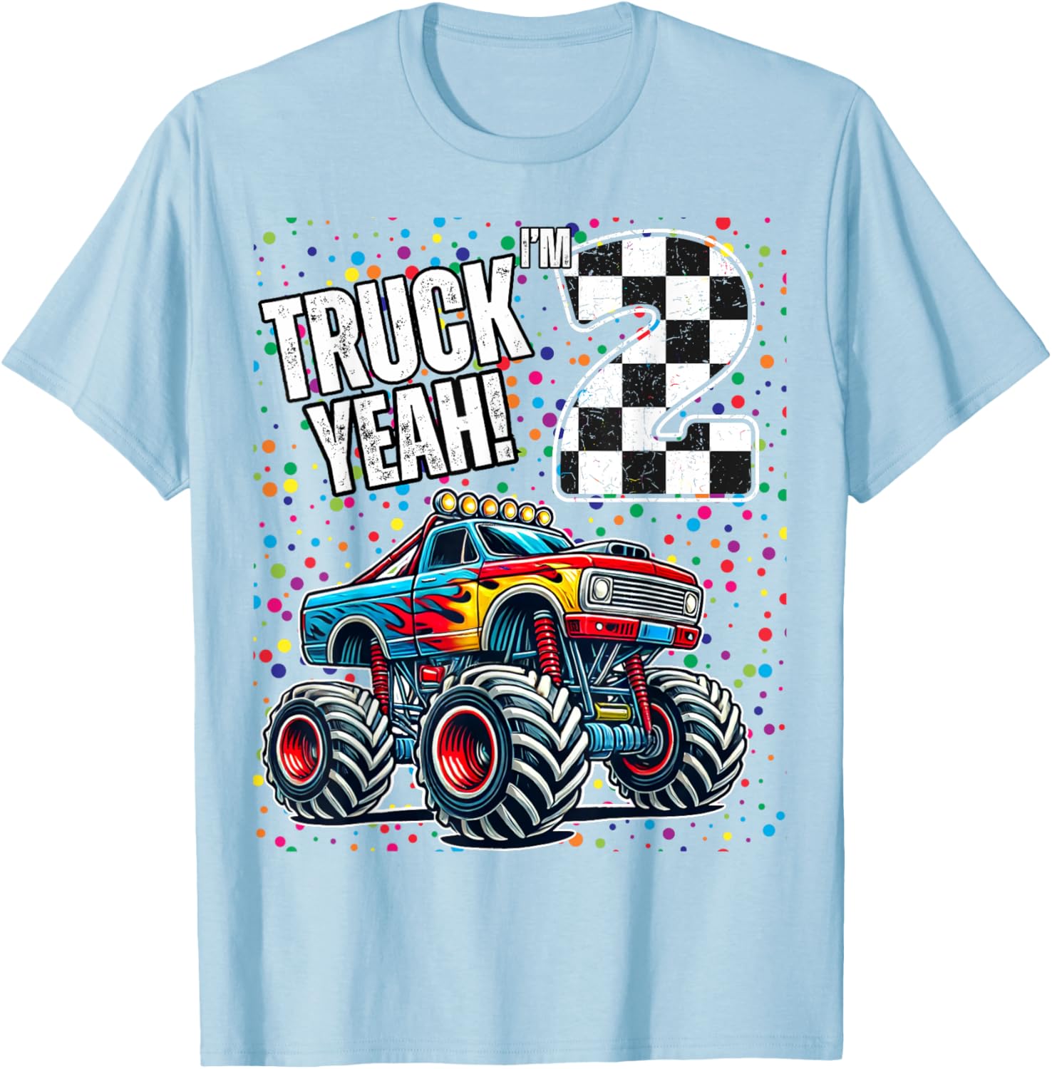 2nd Birthday Monster Truck Shirt for Boys - Fun Family T-Shirt - 14