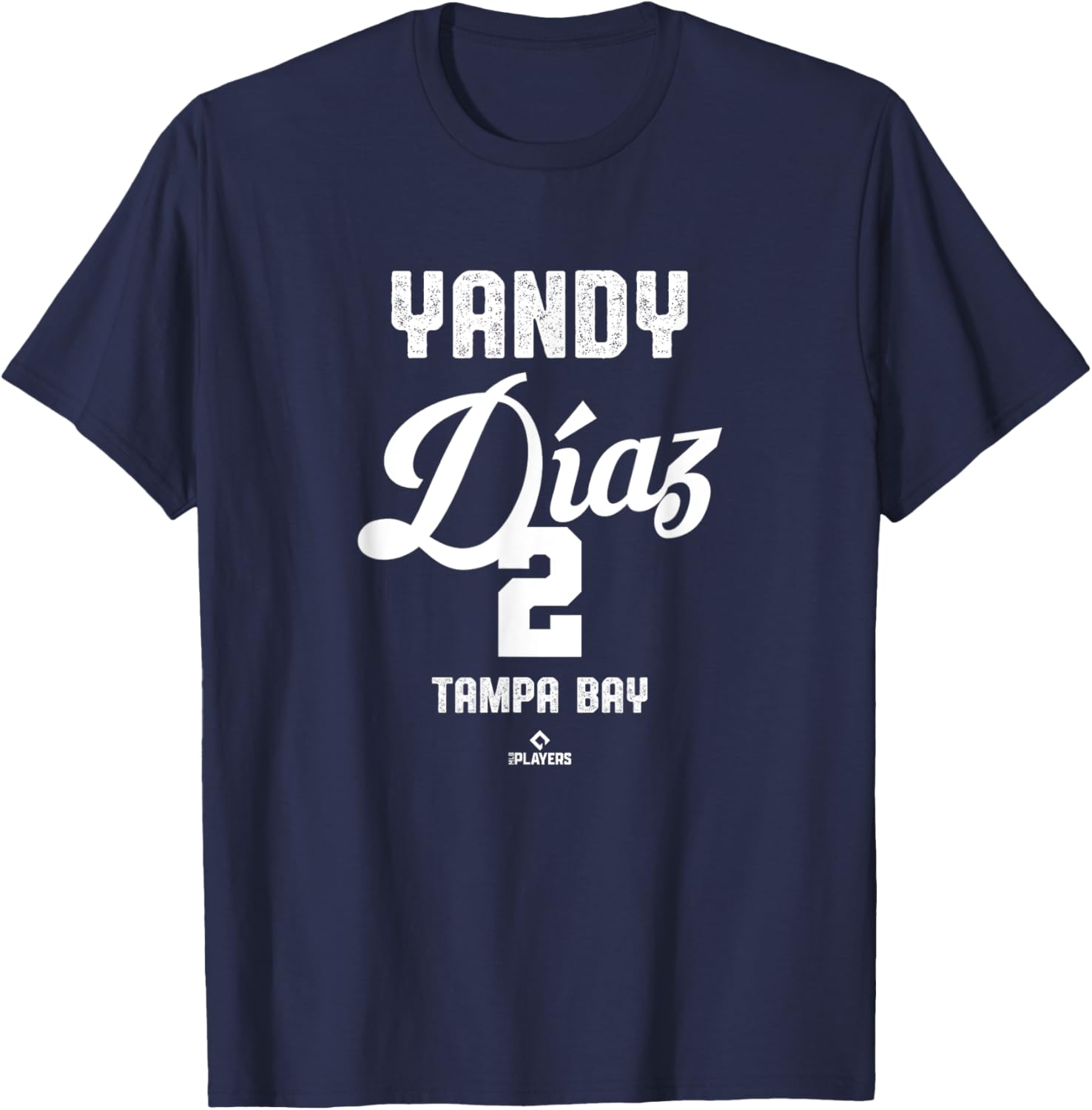 Yandy Diaz Tampa Bay Vintage MLBPA T-Shirt for Fans and Collectors - 5