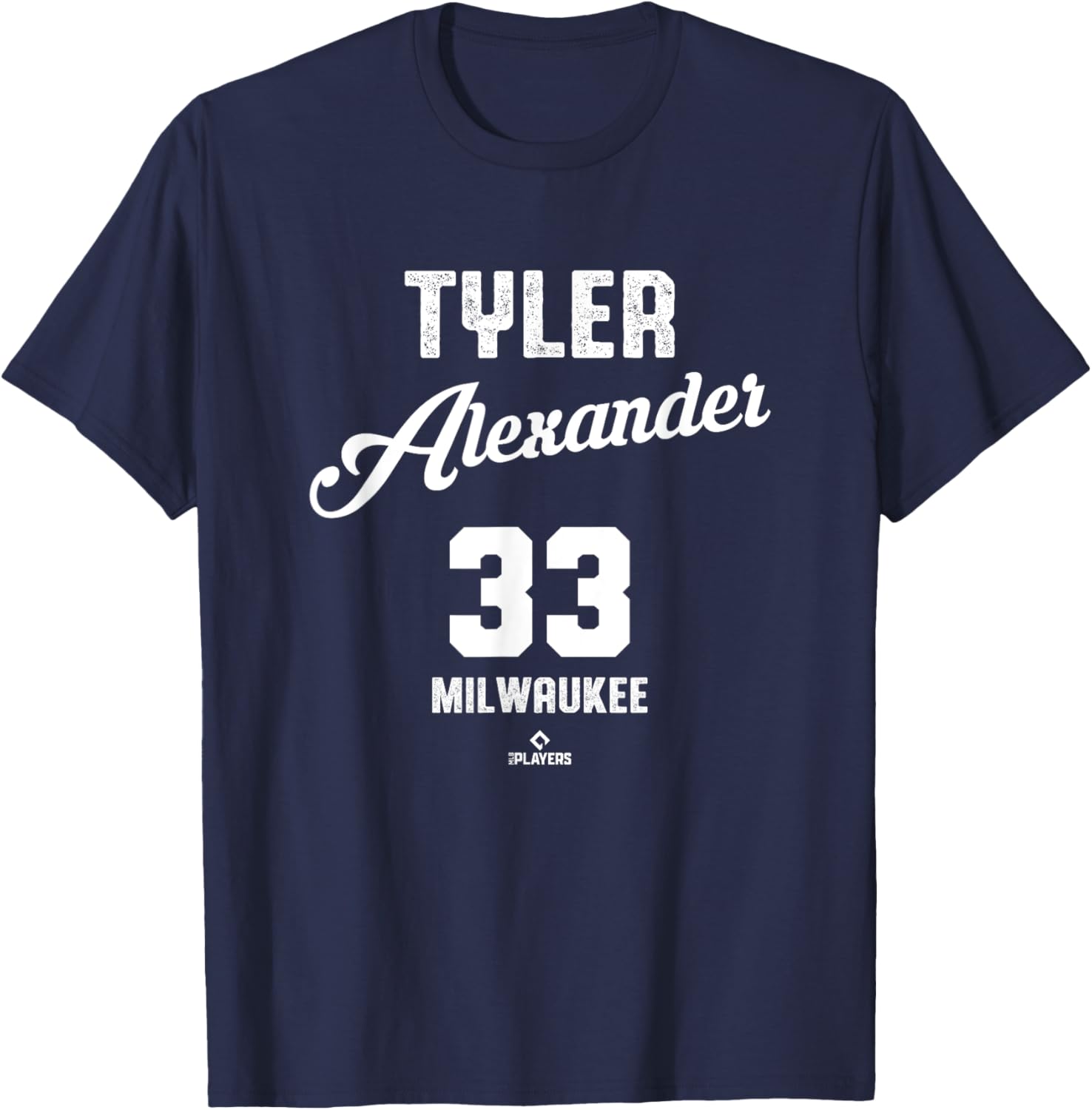 Vintage Tyler Alexander 33 Milwaukee Baseball T-Shirt for MLB Fans - 3