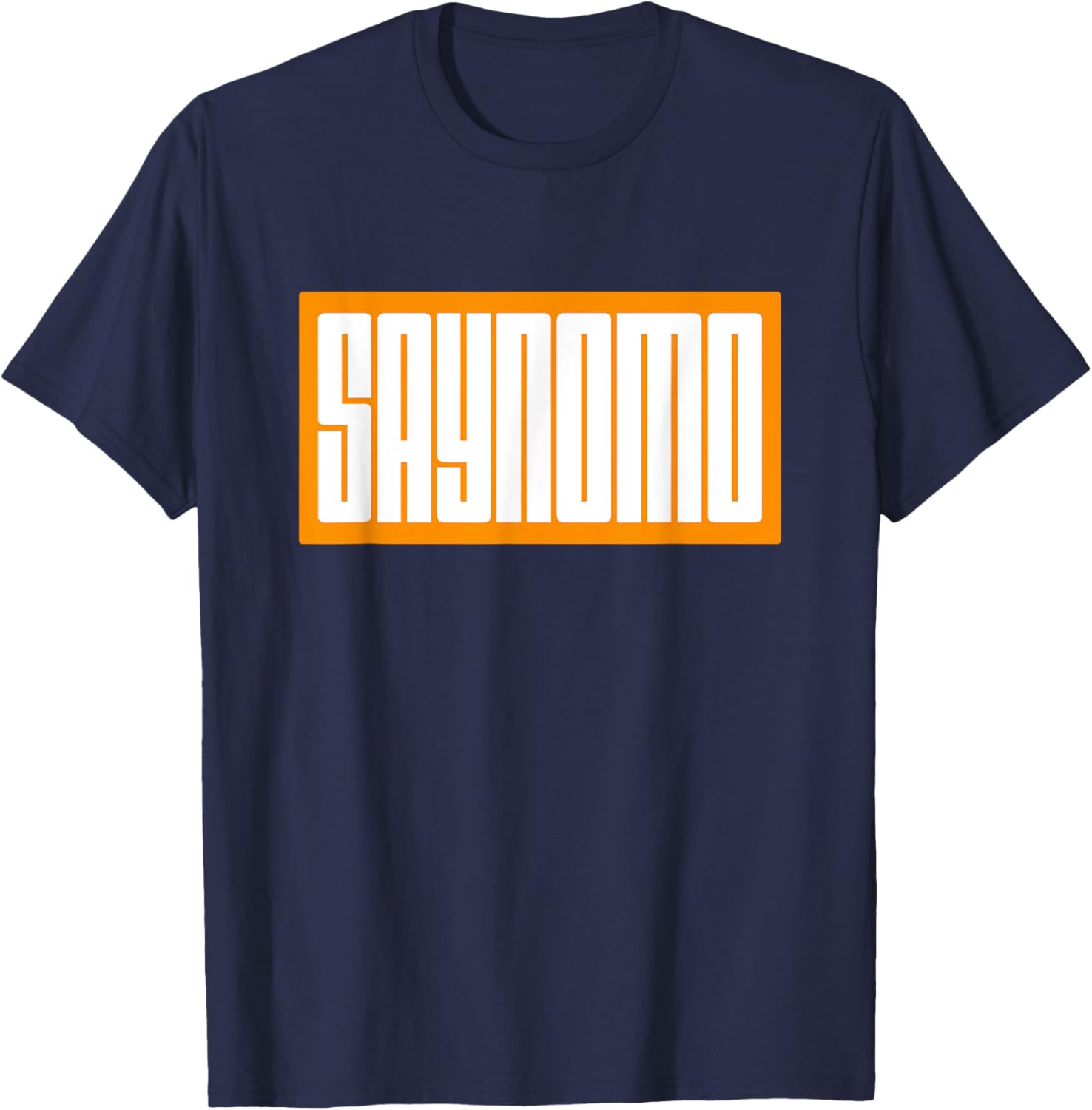 Trendy Orange SAYNOMO Graphic T-Shirt for Casual Fashion Lovers - 2