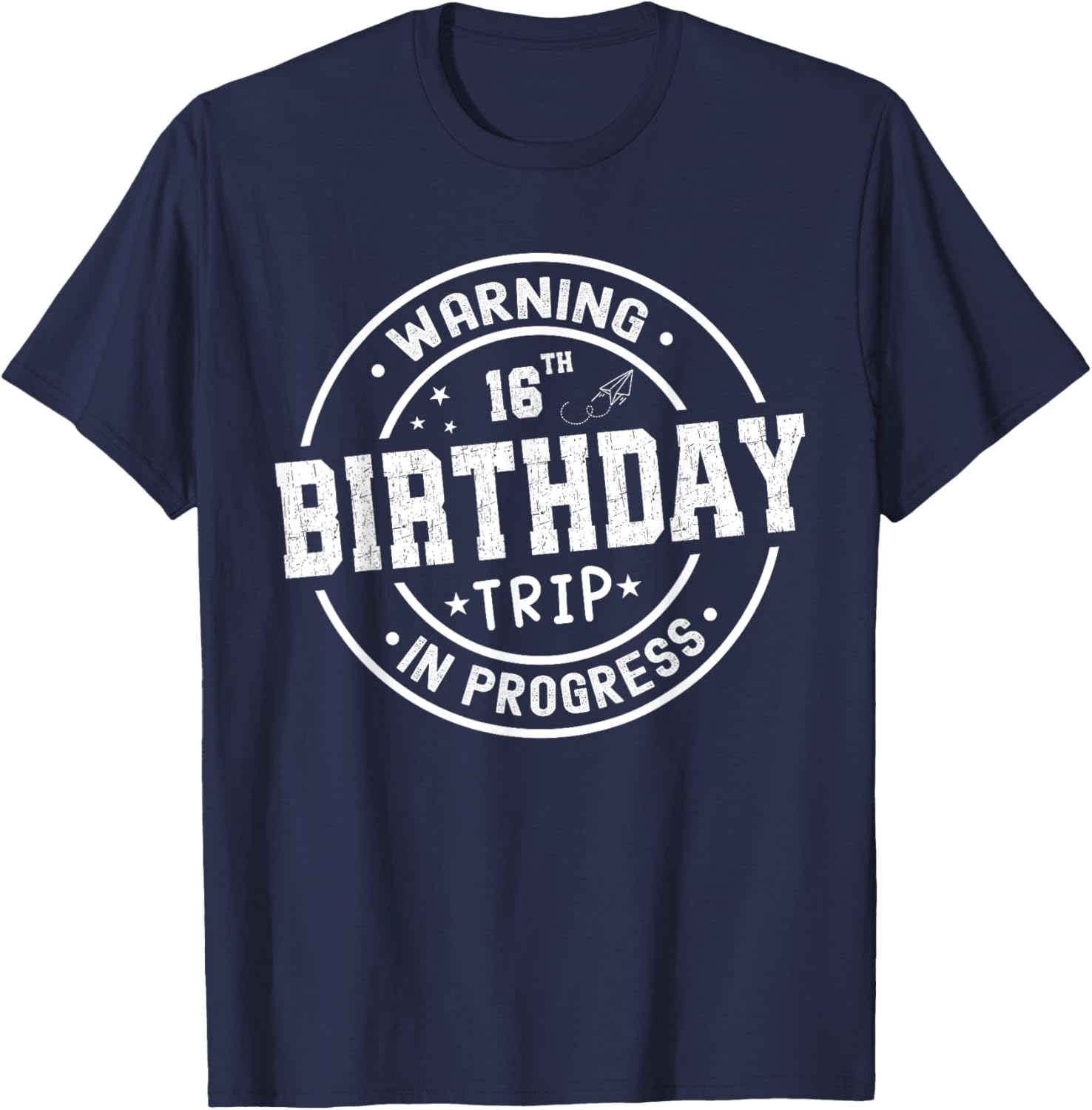 Funny 16th Birthday Trip In Progress T-Shirt for Teens and Kids - 5