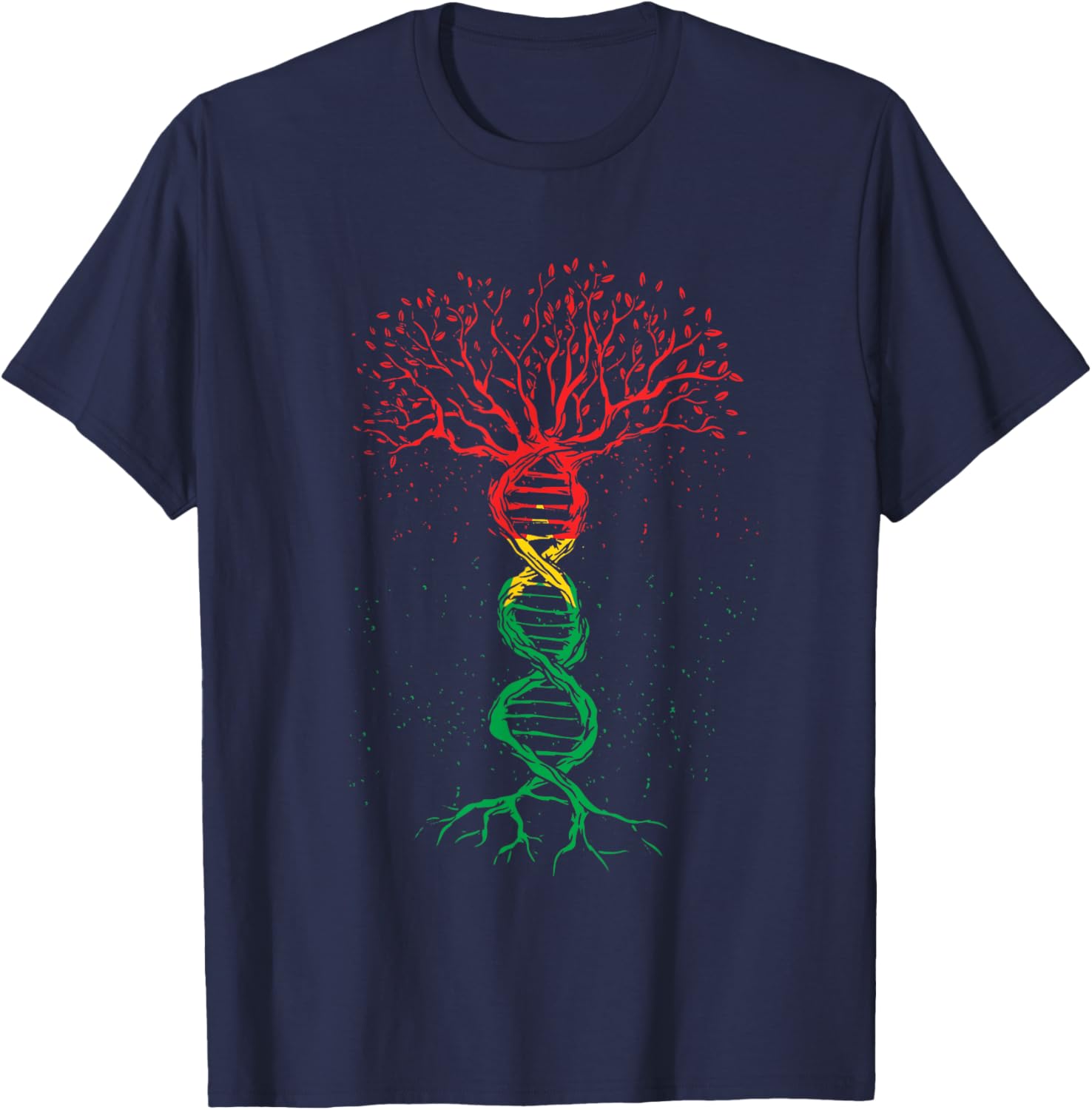 Burkina Faso Pride T-Shirt with DNA Tree Roots and Flag Design - 8
