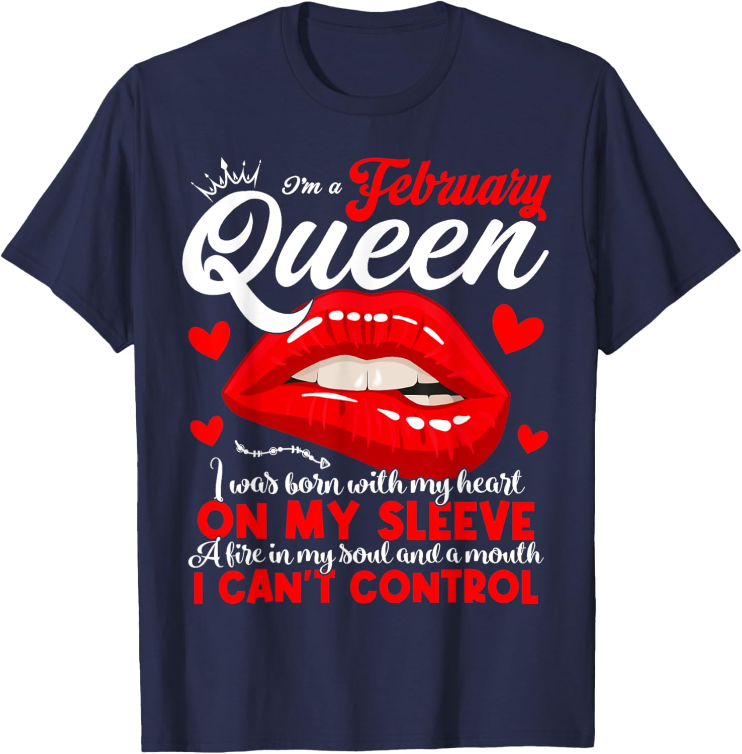 February Birthday Queen T-Shirt for Women and Girls - Celebrate Your Shine - 7