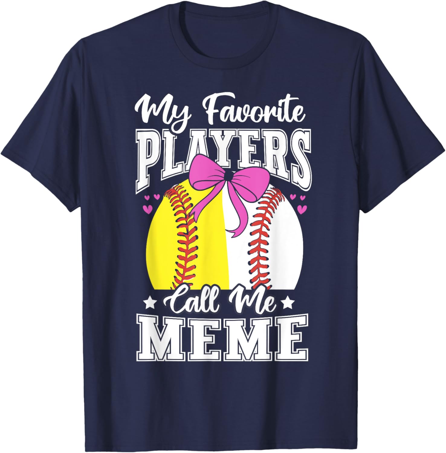 Baseball Grandma's Favorite Softball Players Meme T-Shirt for Fans - 9