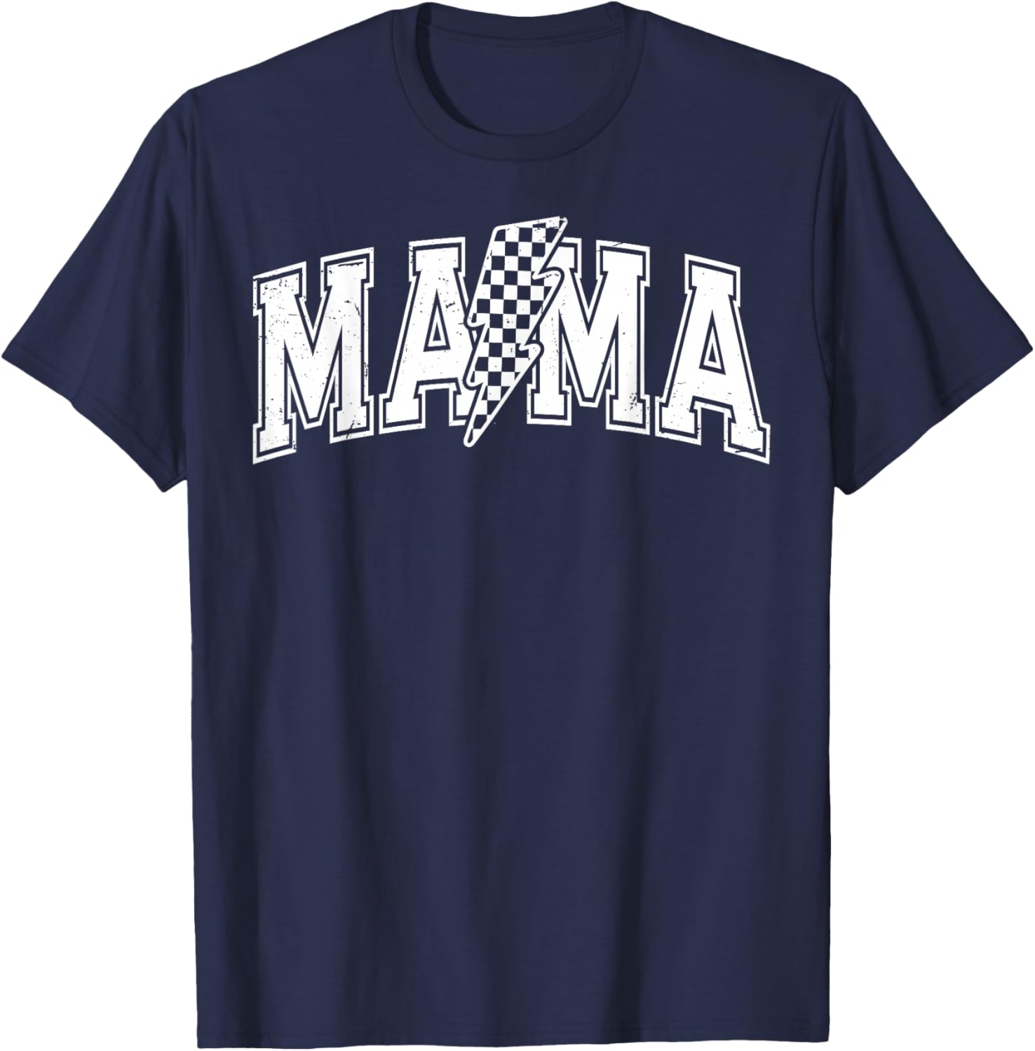 Checkered Mama Black and White T-Shirt for Mother's Day Gift - 11