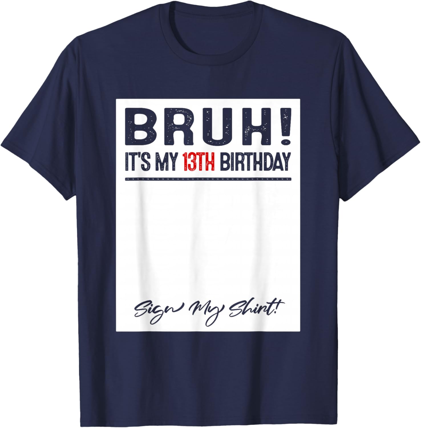 Cool 13 Year Old Birthday Sign T-Shirt for Boys and Girls Celebration - 16