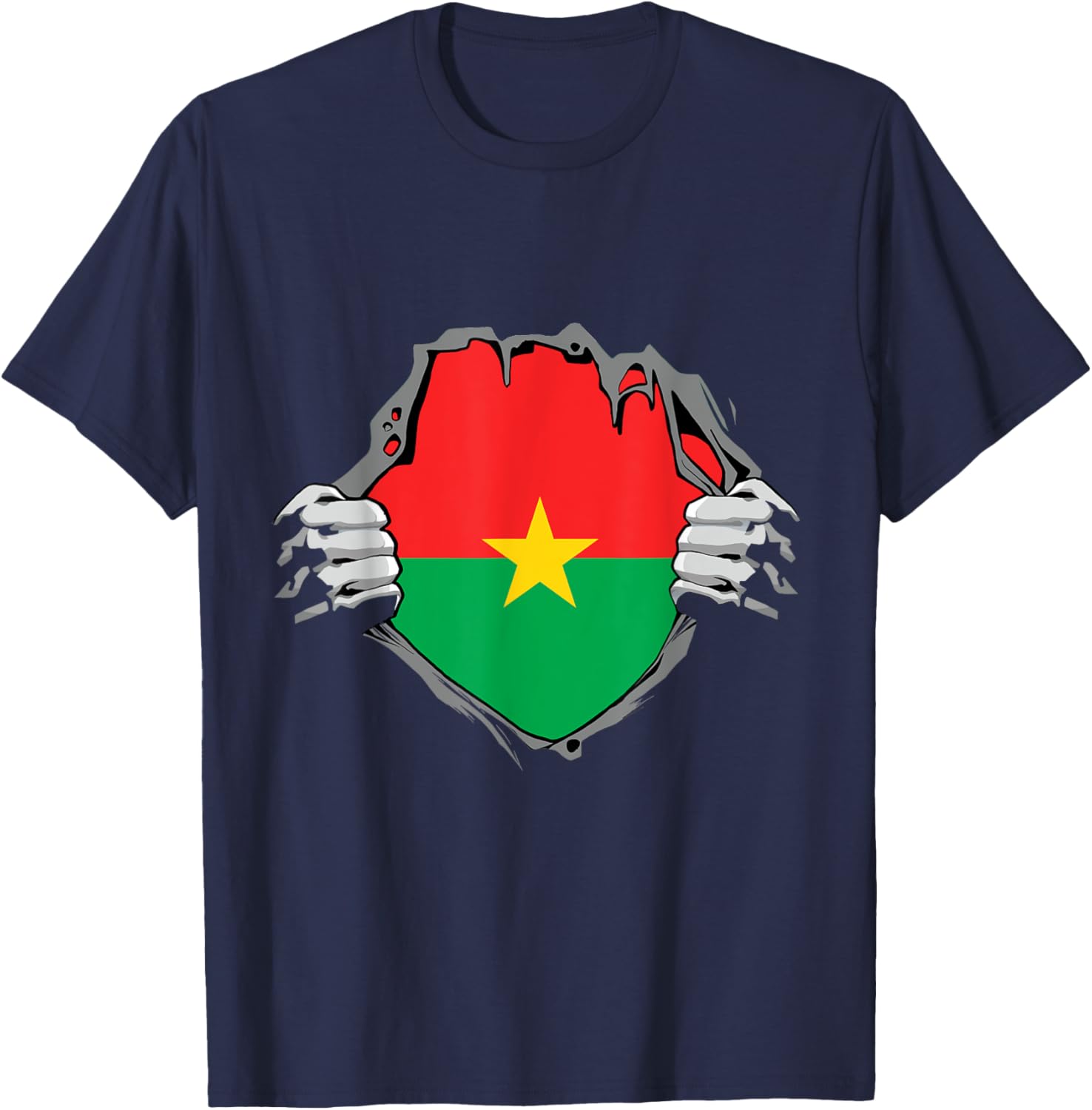 Burkina Faso Heartbeat EKG Pulse T-Shirt for Proud Burkina Fasoans - 22