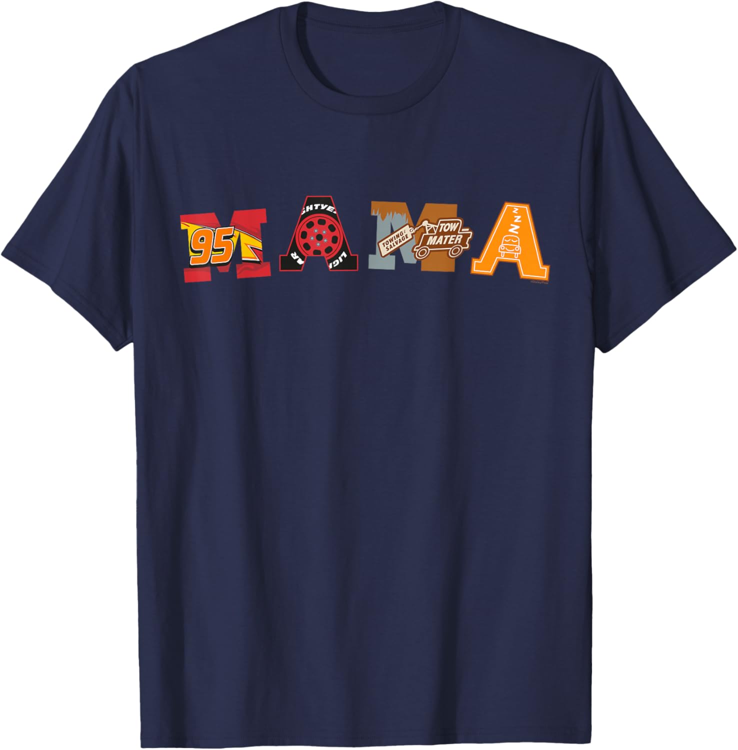 Disney Pixar Cars Mama T-Shirt Perfect for Mother's Day Birthday Gift - 2