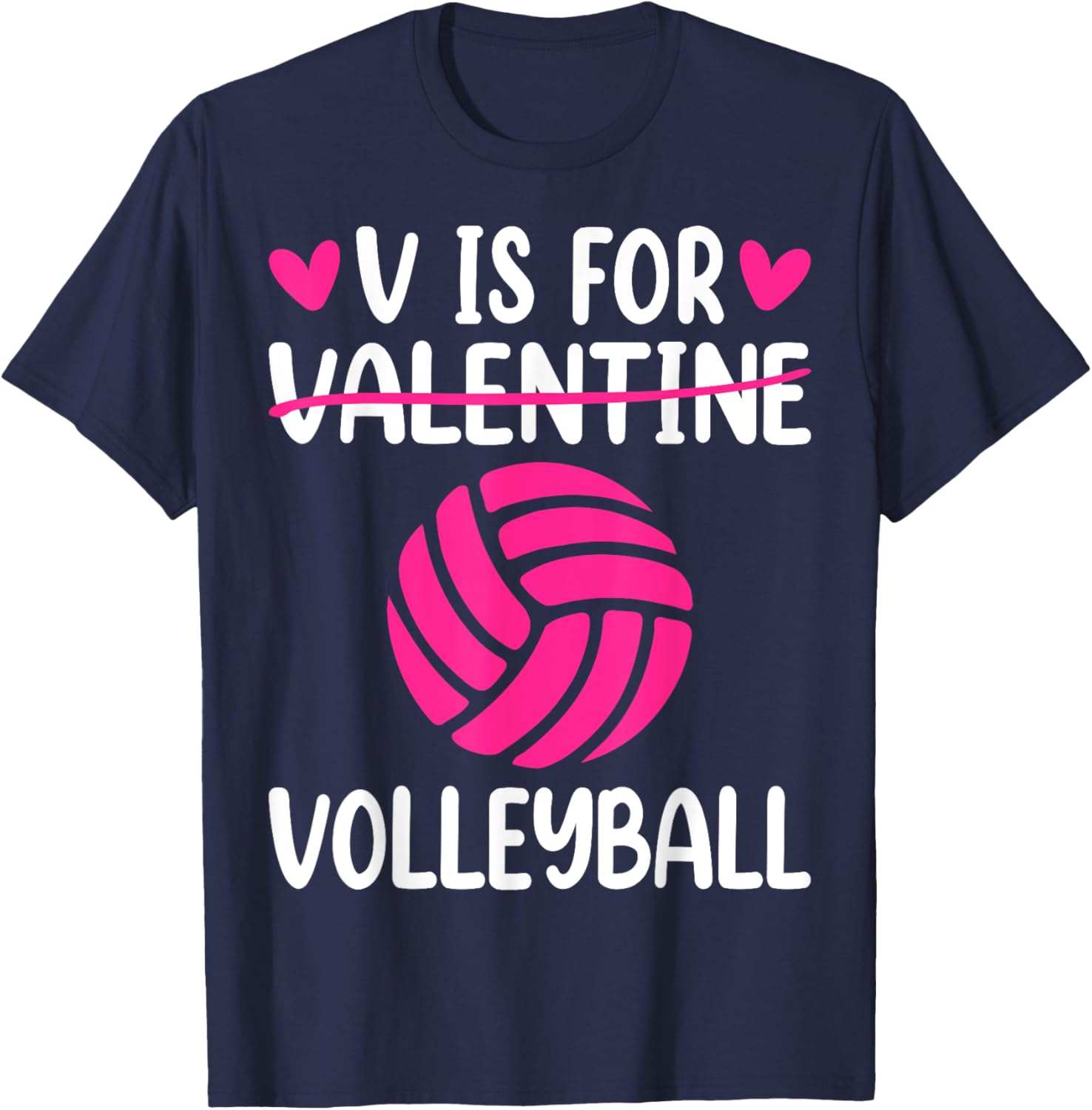 V is for Valentine Volleyball T-Shirt for Boys and Girls Fun Style - 6