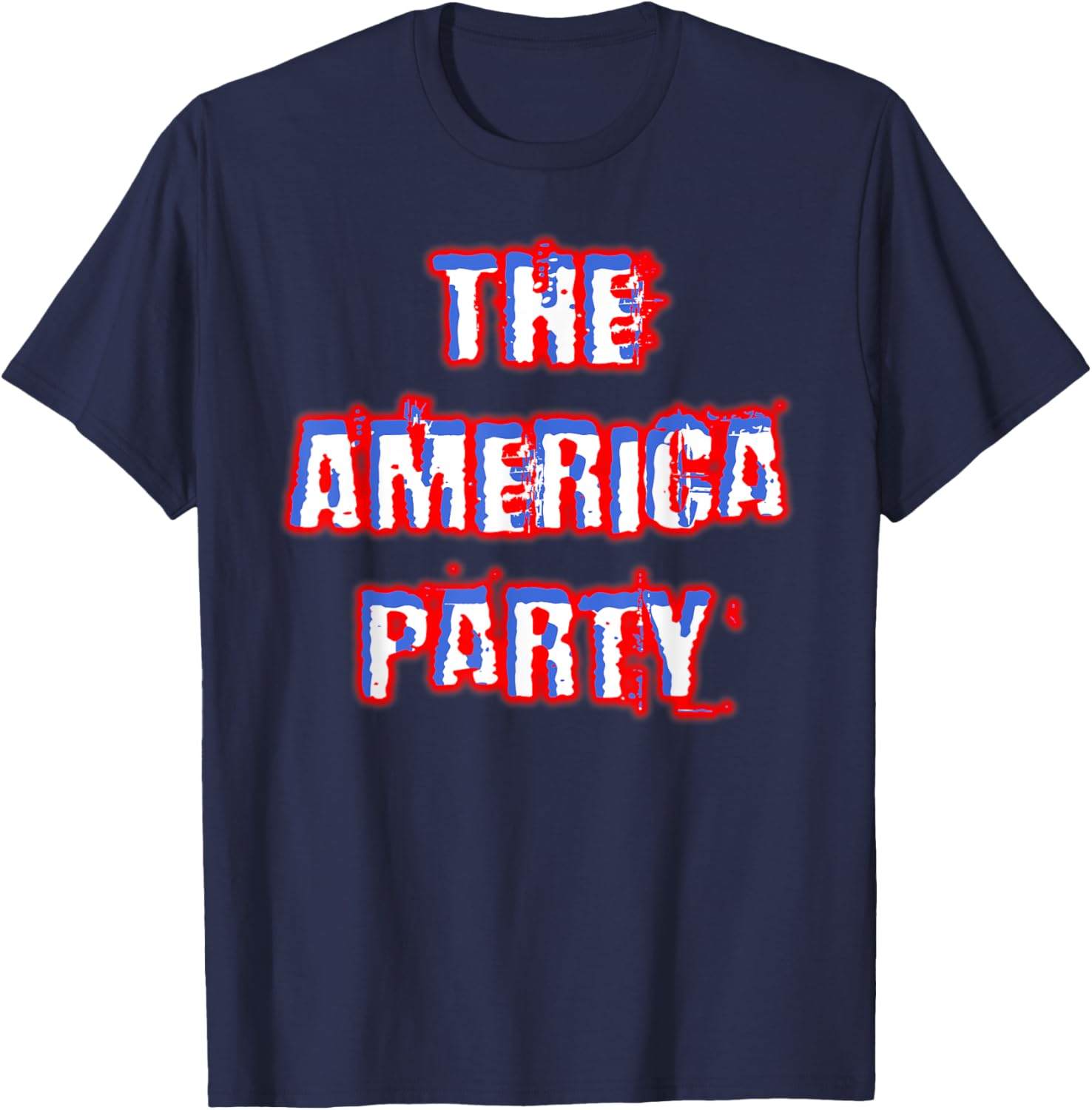 America Party Red White and Blue T-Shirt for Fun and Festive Wear - 4