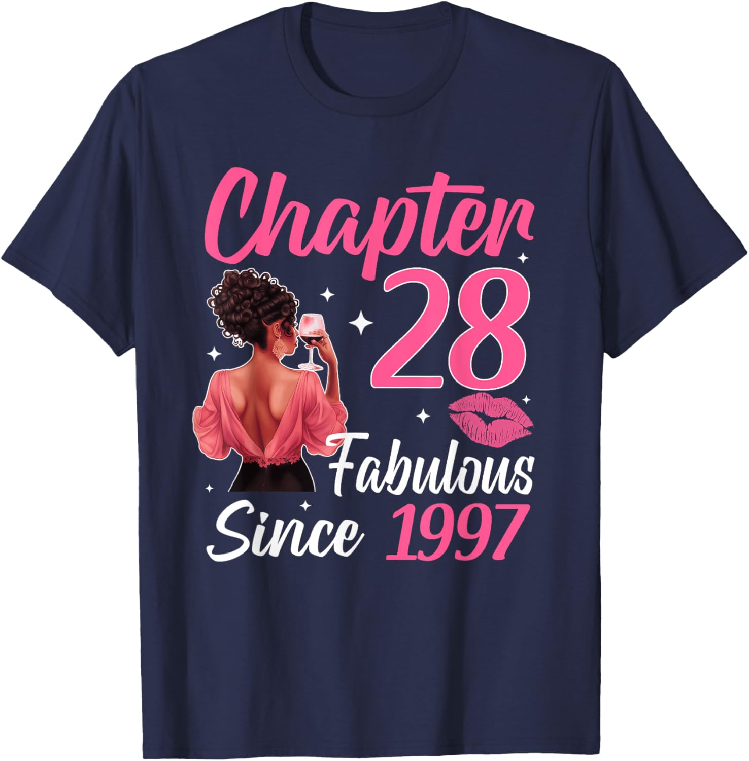 Fabulous Since 1997 28th Birthday T-Shirt for Black Women Celebrate in Style - 3