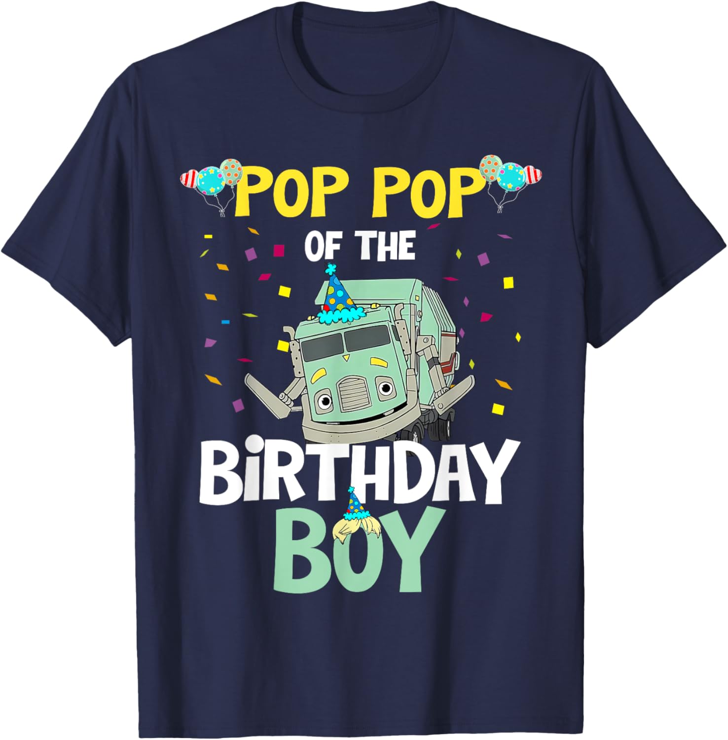 Funny Birthday Boy Garbage Truck Recycling T-Shirt for Kids - 3