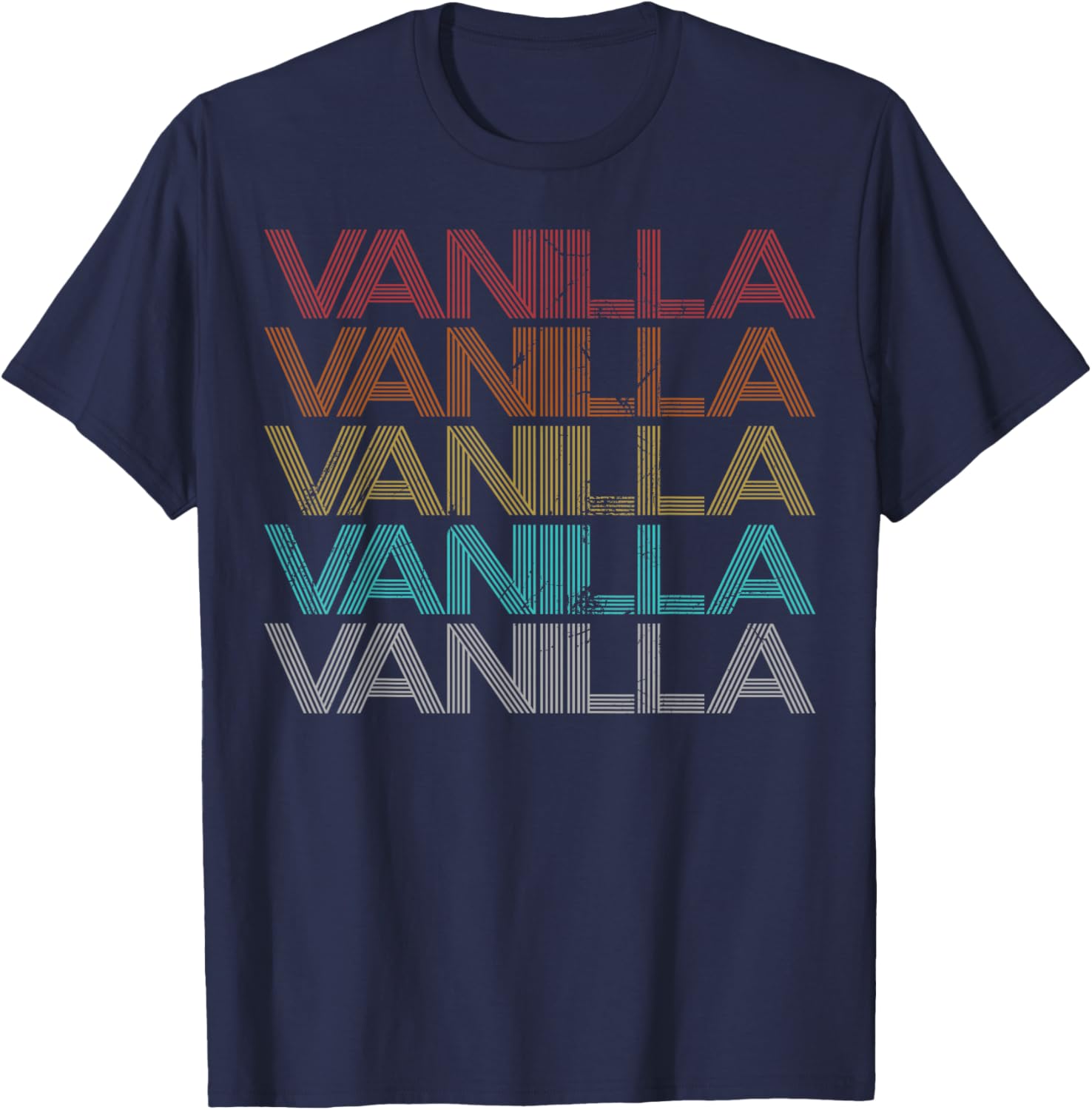 Retro Vintage Vanilla T-Shirt for Trendy Casual Style and Comfort - 3
