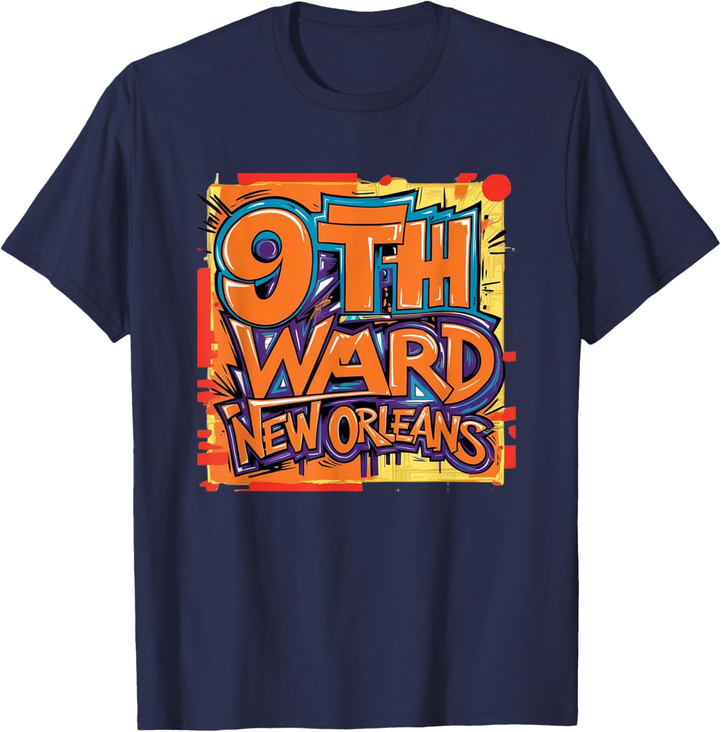 9th Ward Graffiti Art T-Shirt New Orleans Unique Style Clothing - 22