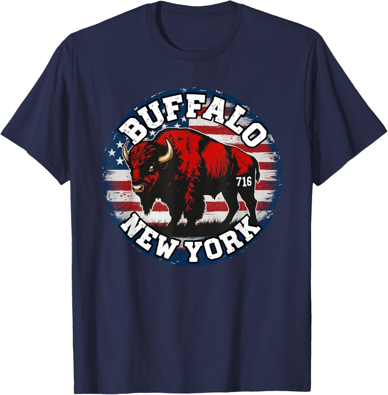 Buffalo New York Bison 716 Area Code Pride T-Shirt for WNY Fans - 4