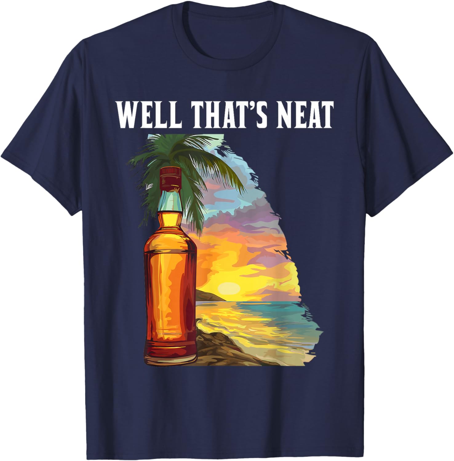 Whiskey Beach Sunset T-Shirt - Perfect for Relaxed Summer Vibes - 4