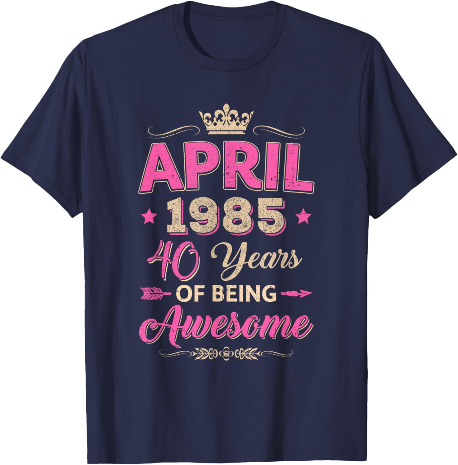 April 1985 40th Birthday T-Shirt Retro Awesome Apparel for Celebrations - 7