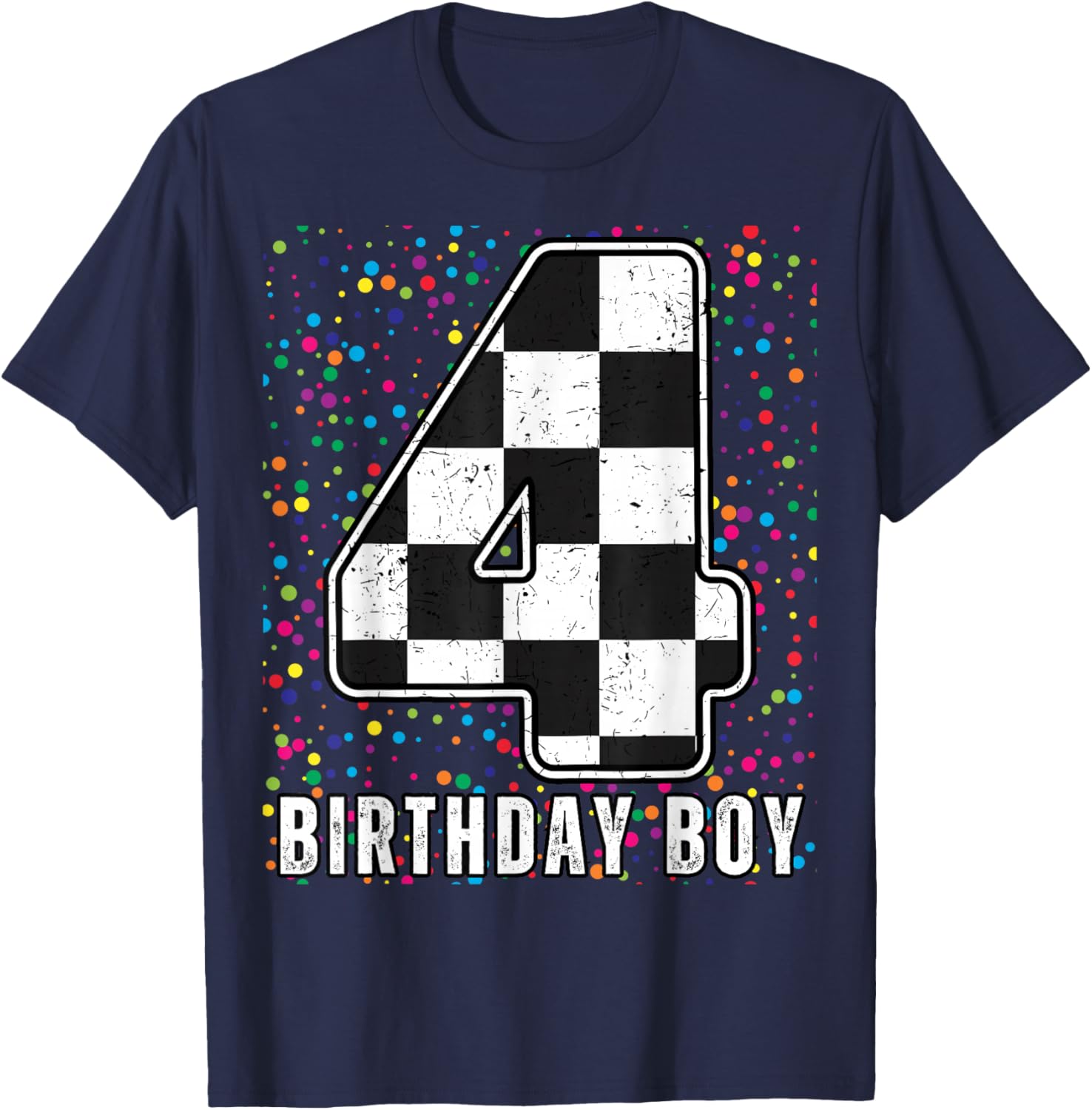 It's My 4th Birthday Racing Car Shirt for Boys Fun Family T-Shirt - 12