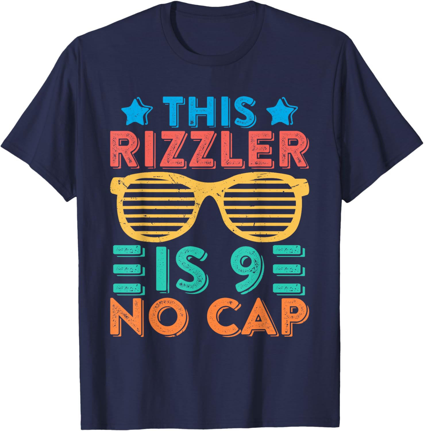 Cool Rizzler 9th Birthday Shirt for Boys - Fun Sigma Rizz Tee - 5