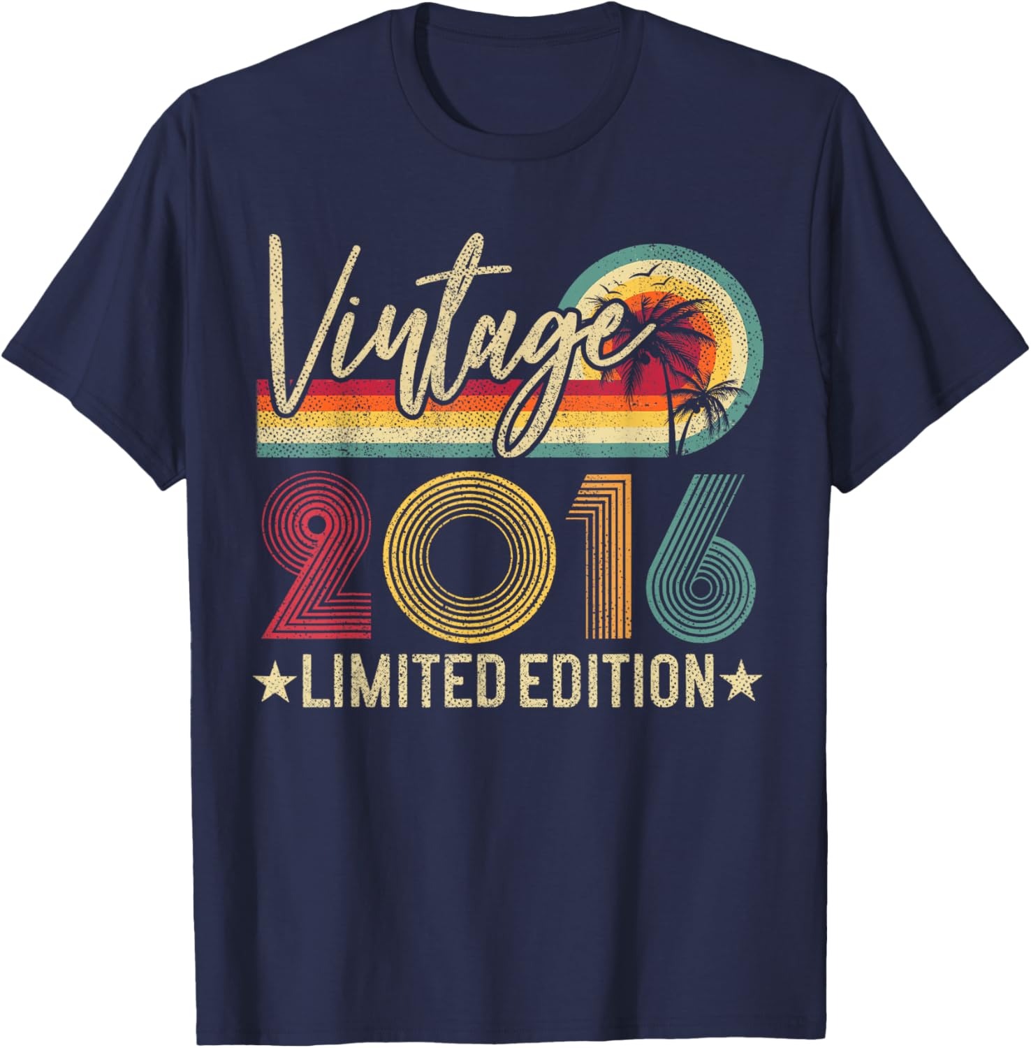 Limited Edition Vintage 2016 9th Birthday T-Shirt for Kids - 1