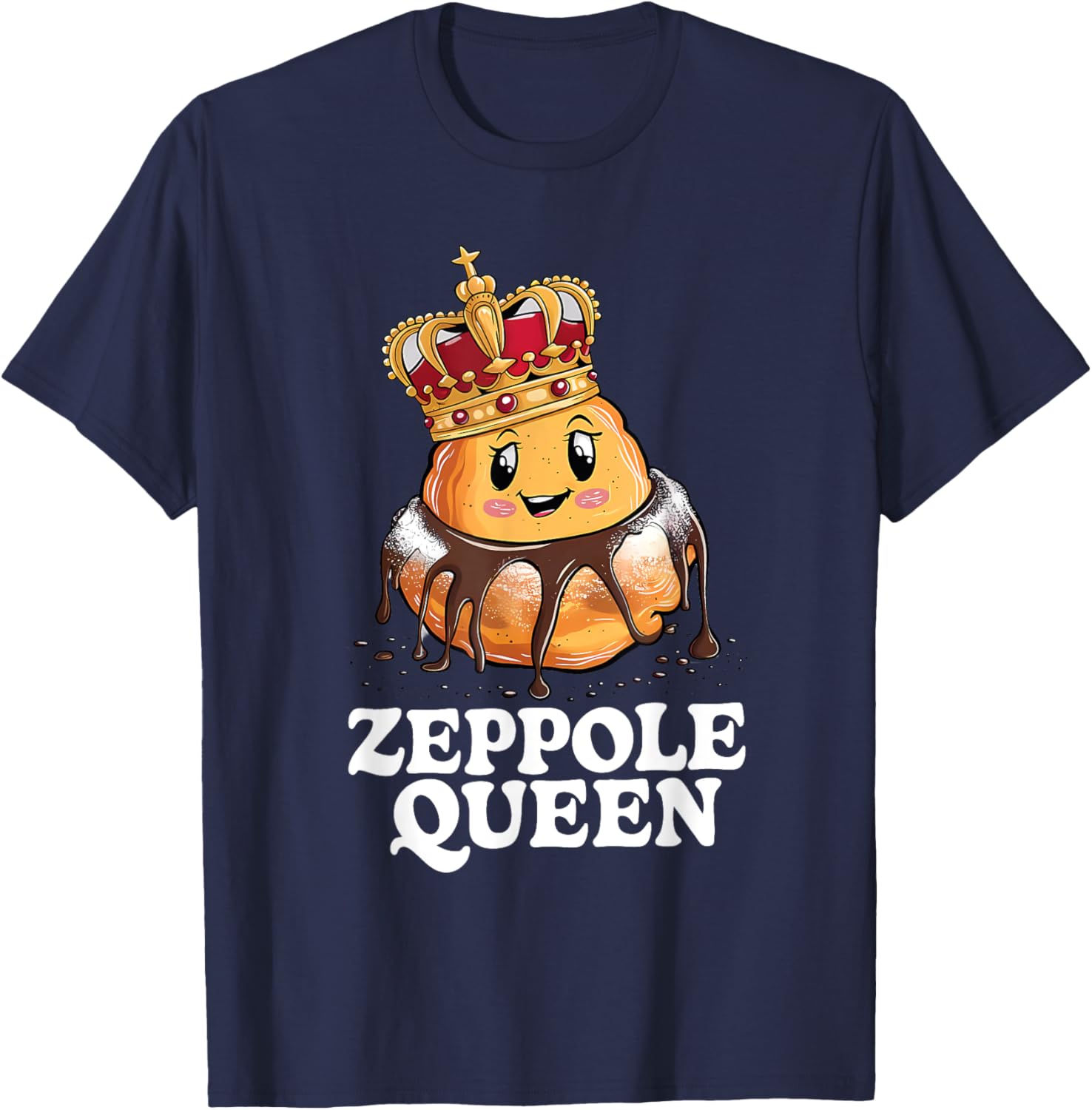 Zeppole Queen T-Shirt for Food Lovers - Fun and Stylish Design - 10