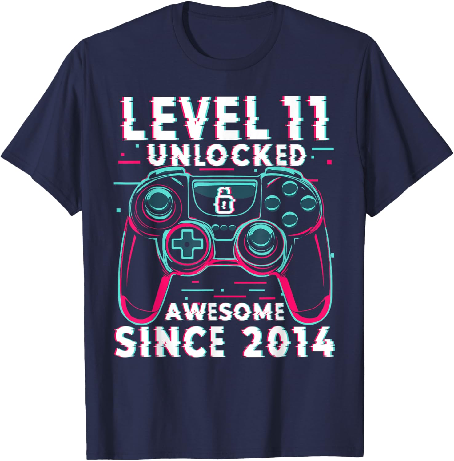 Level 11 Unlocked Gamer Boys T-Shirt for 11th Birthday Celebration - 4