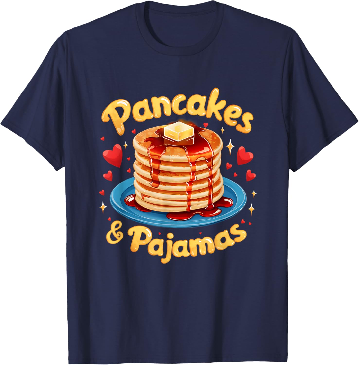 Adorable Pancakes And Pajamas Breakfast Fun Friends T-Shirt for Foodies - 10