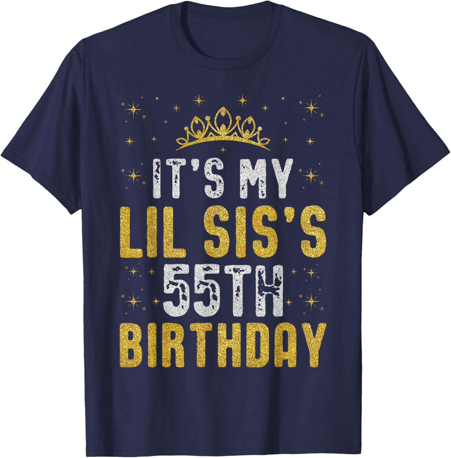 Happy 55th Birthday Lil Sis T-Shirt 1970 Vintage Birthday Gift - 11