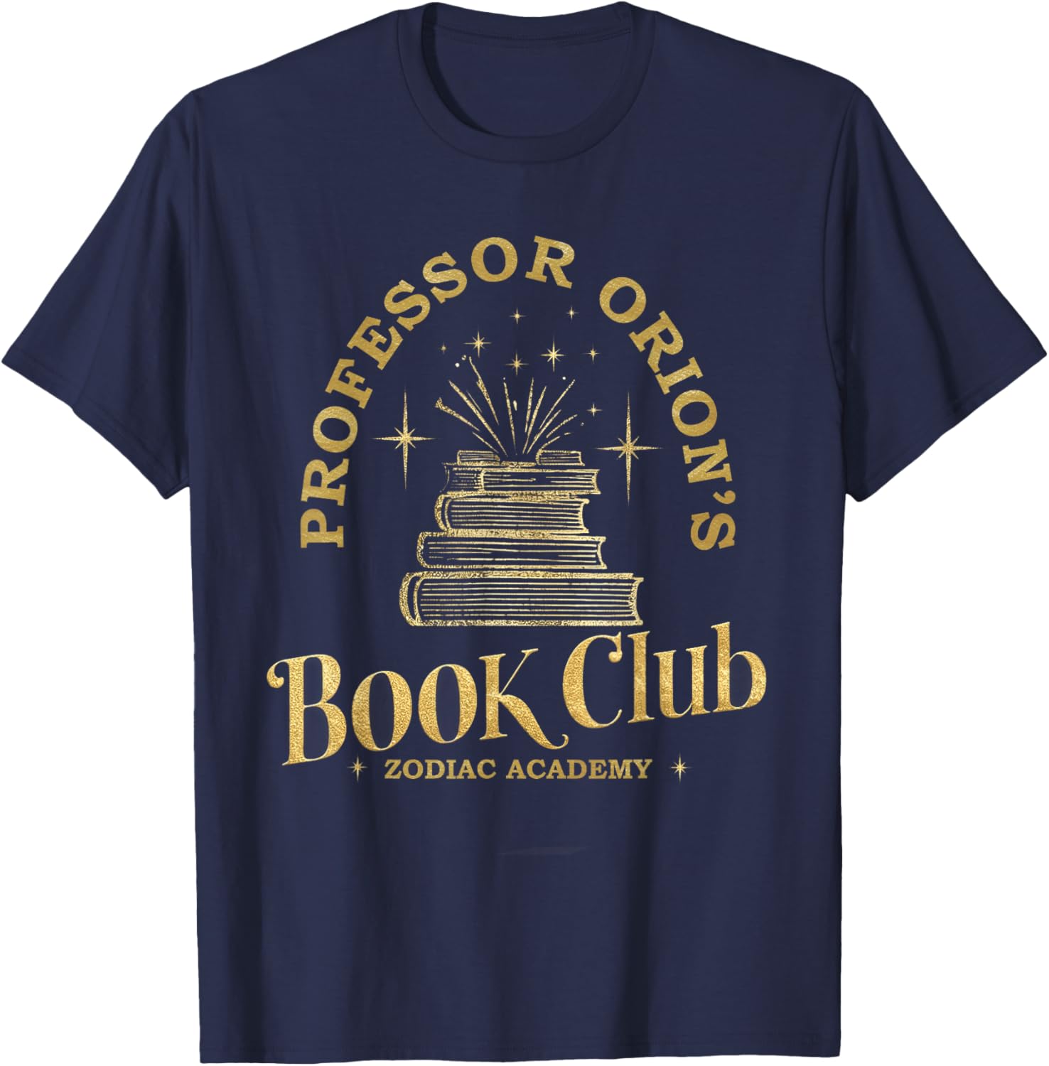 Academy Book Nerd Professor Orion's Zodiac BookClub T-Shirt for Fans - 4